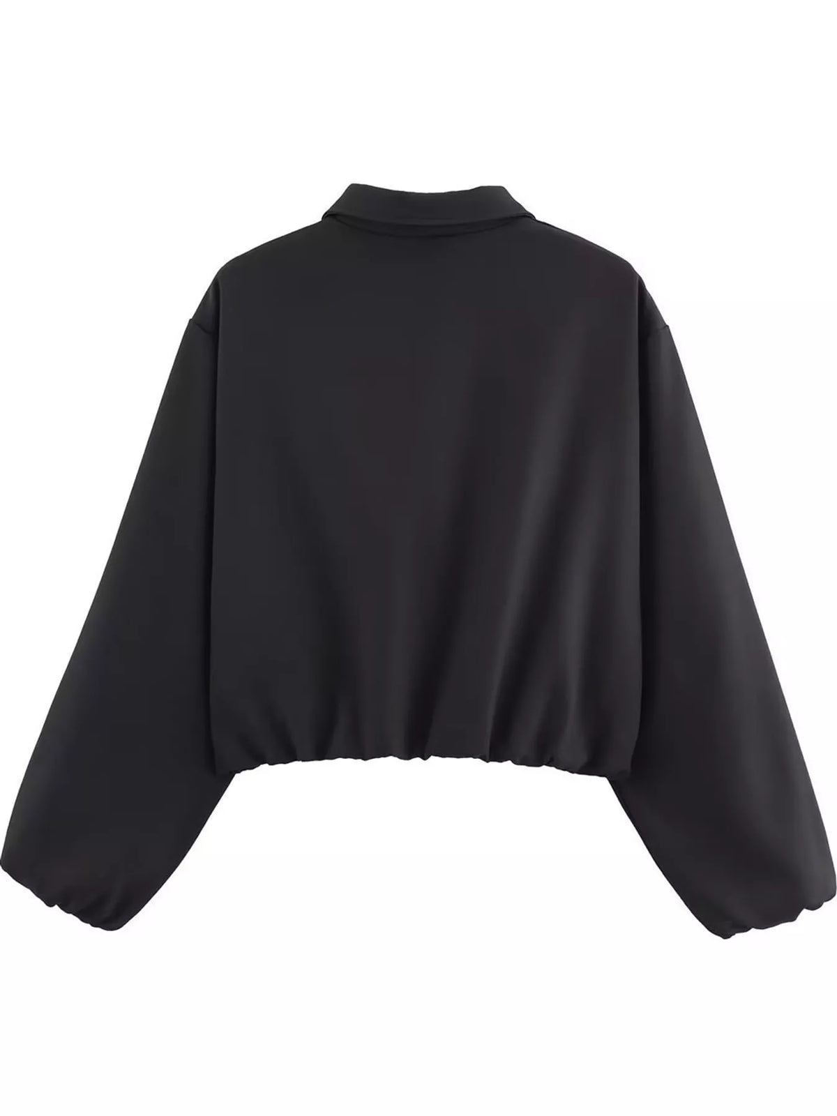 Cropped Zip-Up Jacket