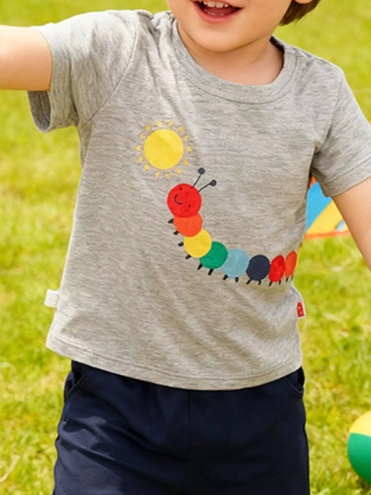 Children's Caterpillar Graphic Short Sleeve T-Shirt