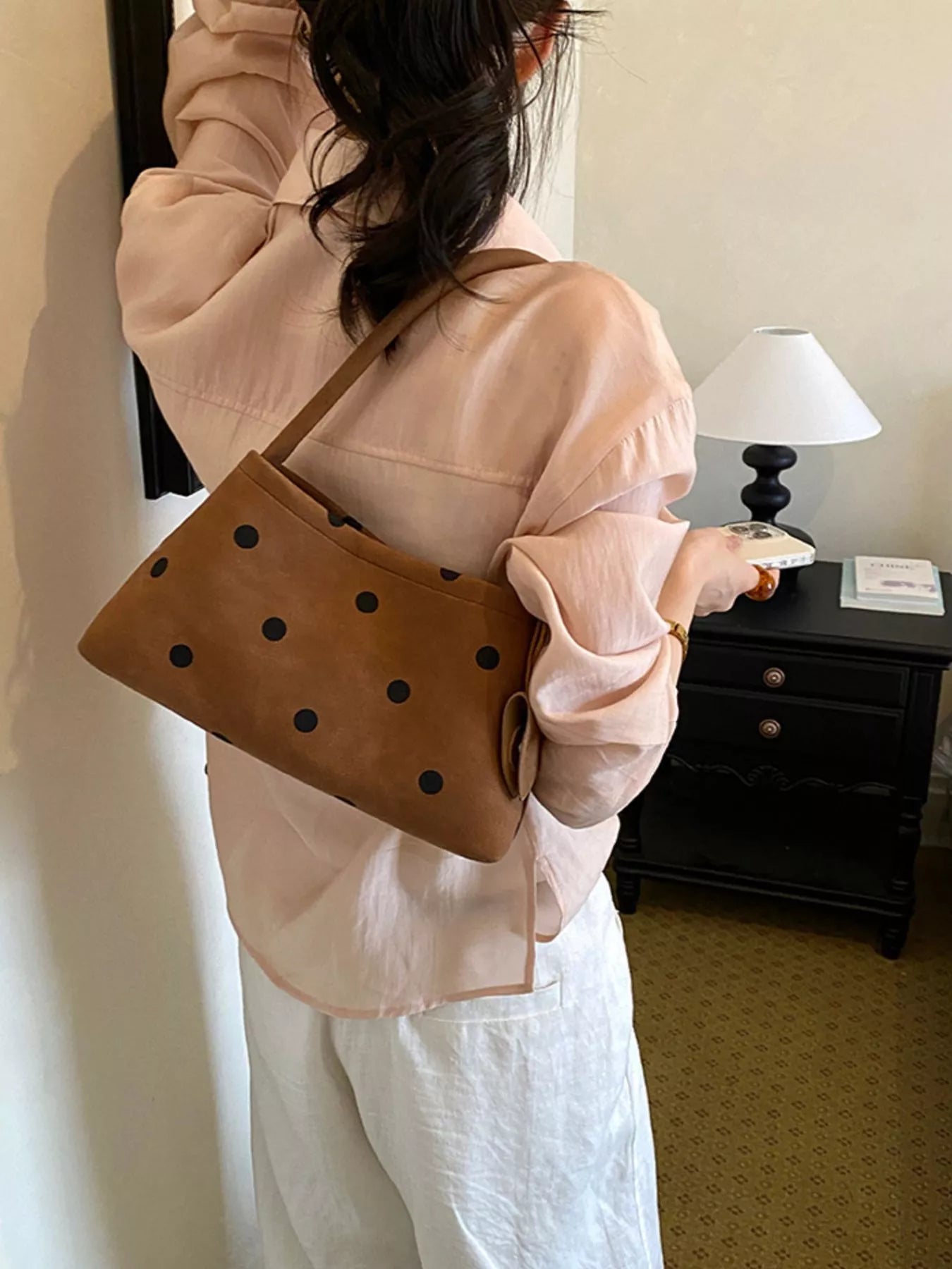 Polka Dot Shoulder Bag