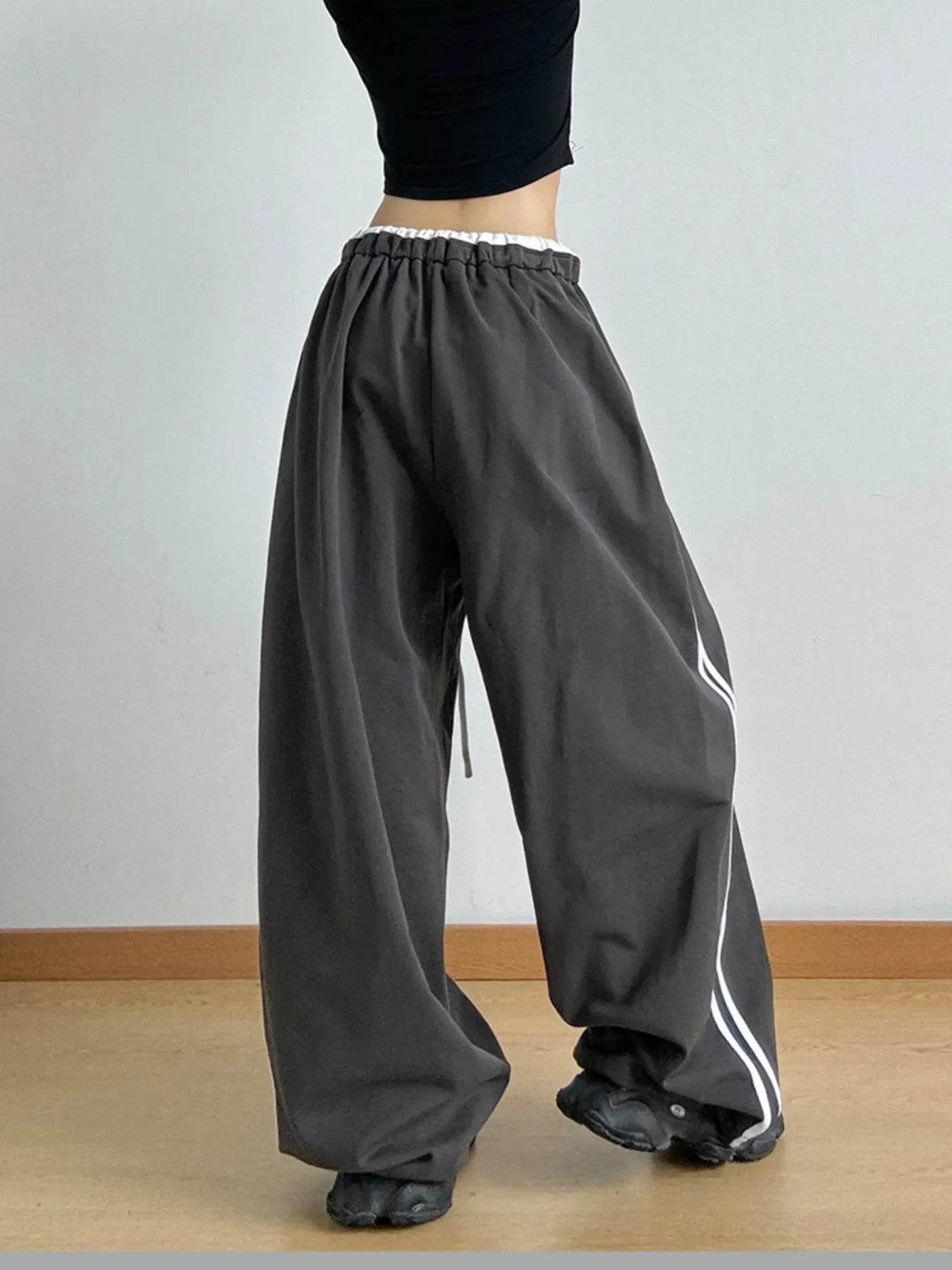 Wide Leg Drawstring Pants