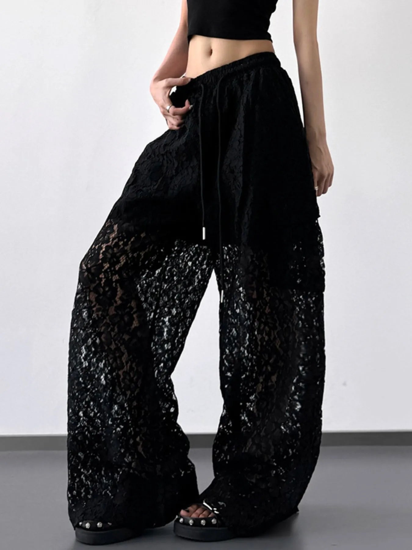 Lace Wide Leg Pants