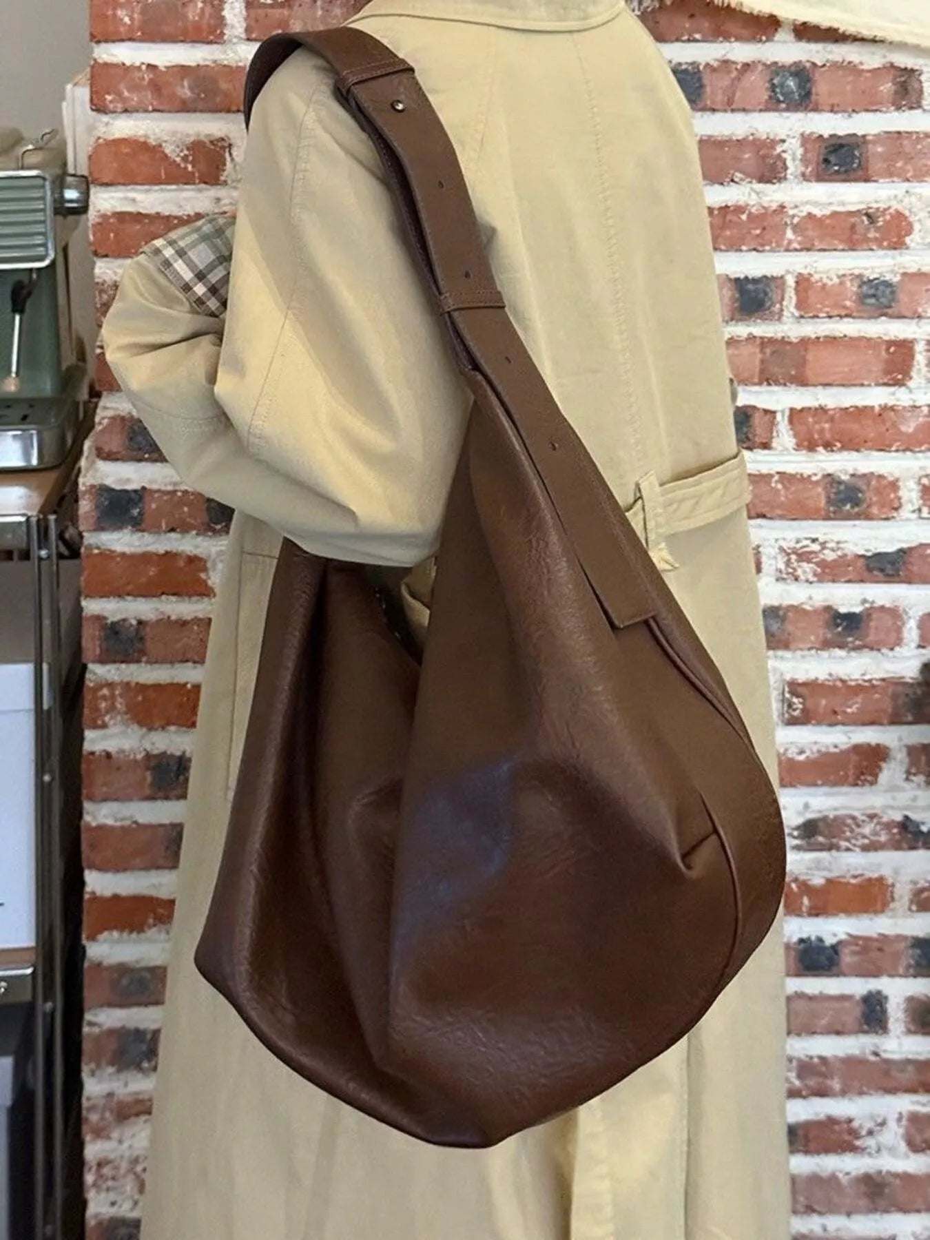 Large Capacity Faux Leather Tote Bag