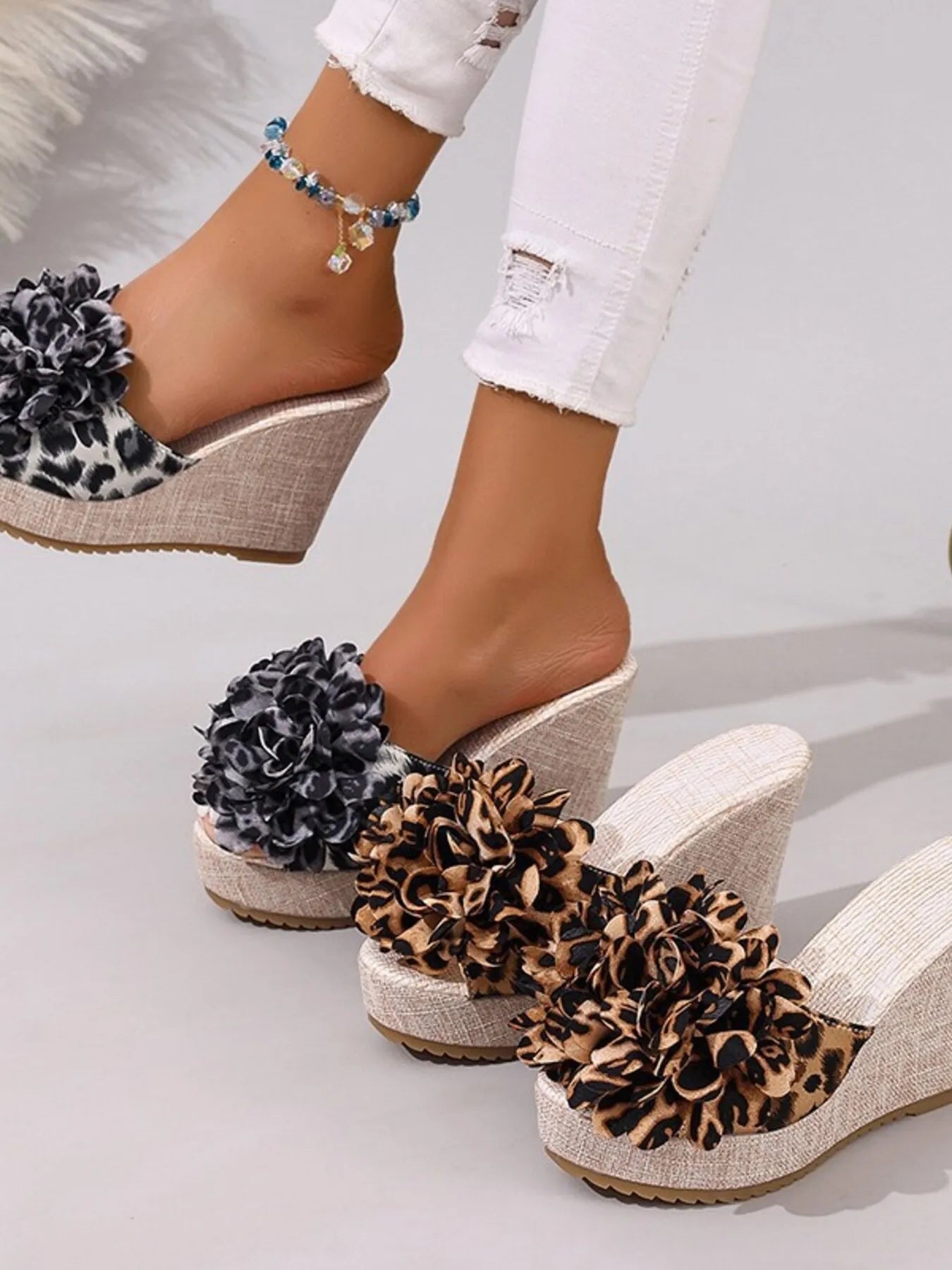 Open Toe Platform Wedge Sandals