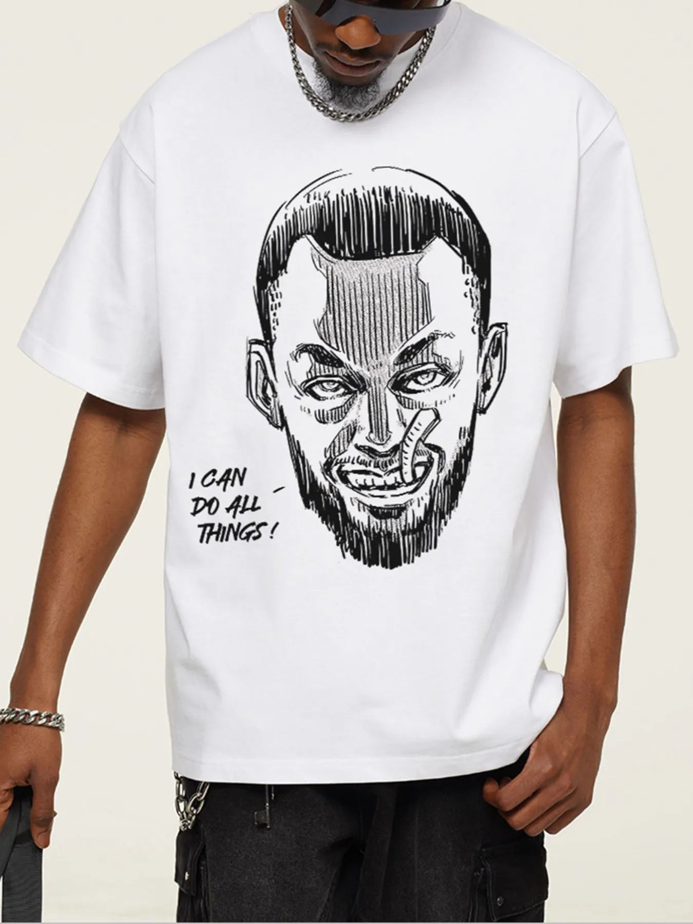 Men's Graphic Round Neck Short Sleeve T-Shirt