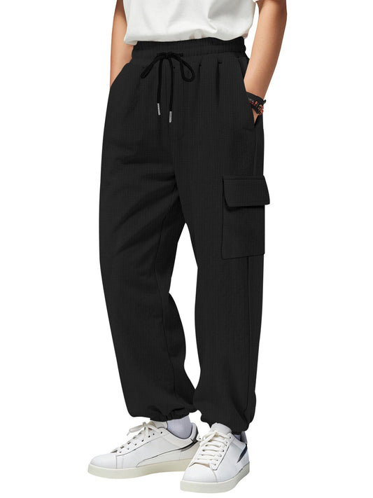 Men's Full Size Drawstring Joggers with Pockets Plus Size