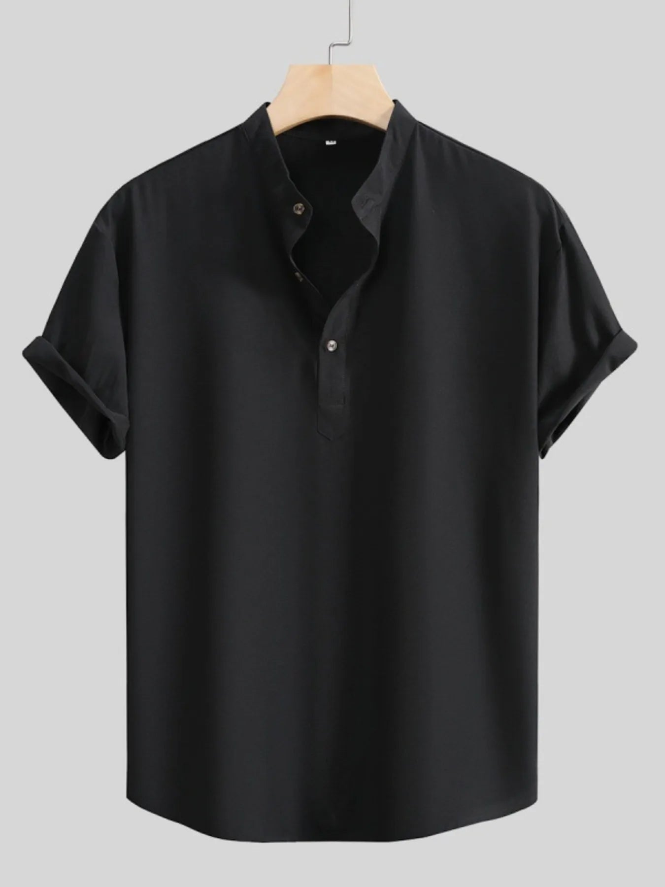 Men's Button Detail Short Sleeve Shirt