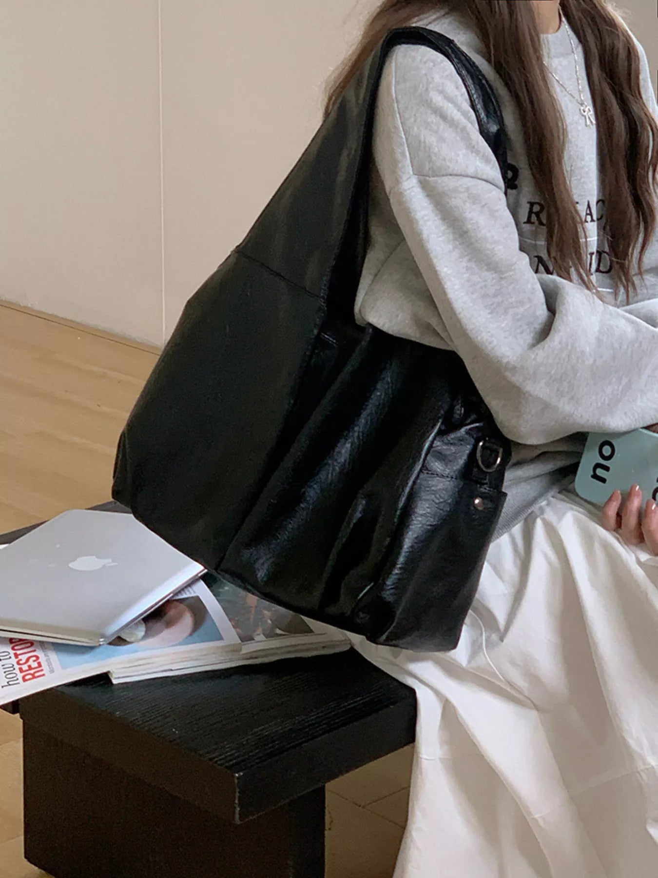 PU Leather Tote Bag