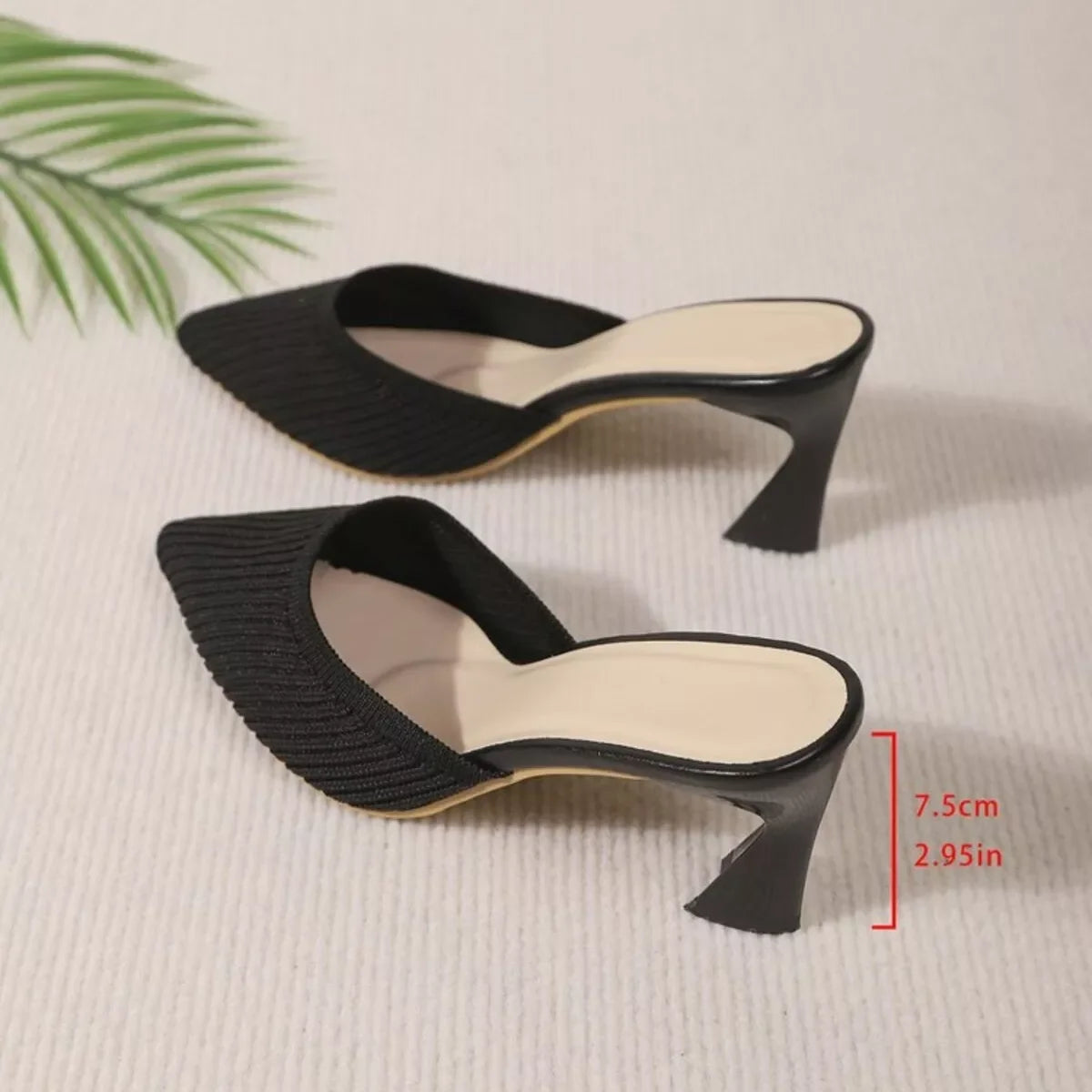 Point Toe Flare Heels Sandals
