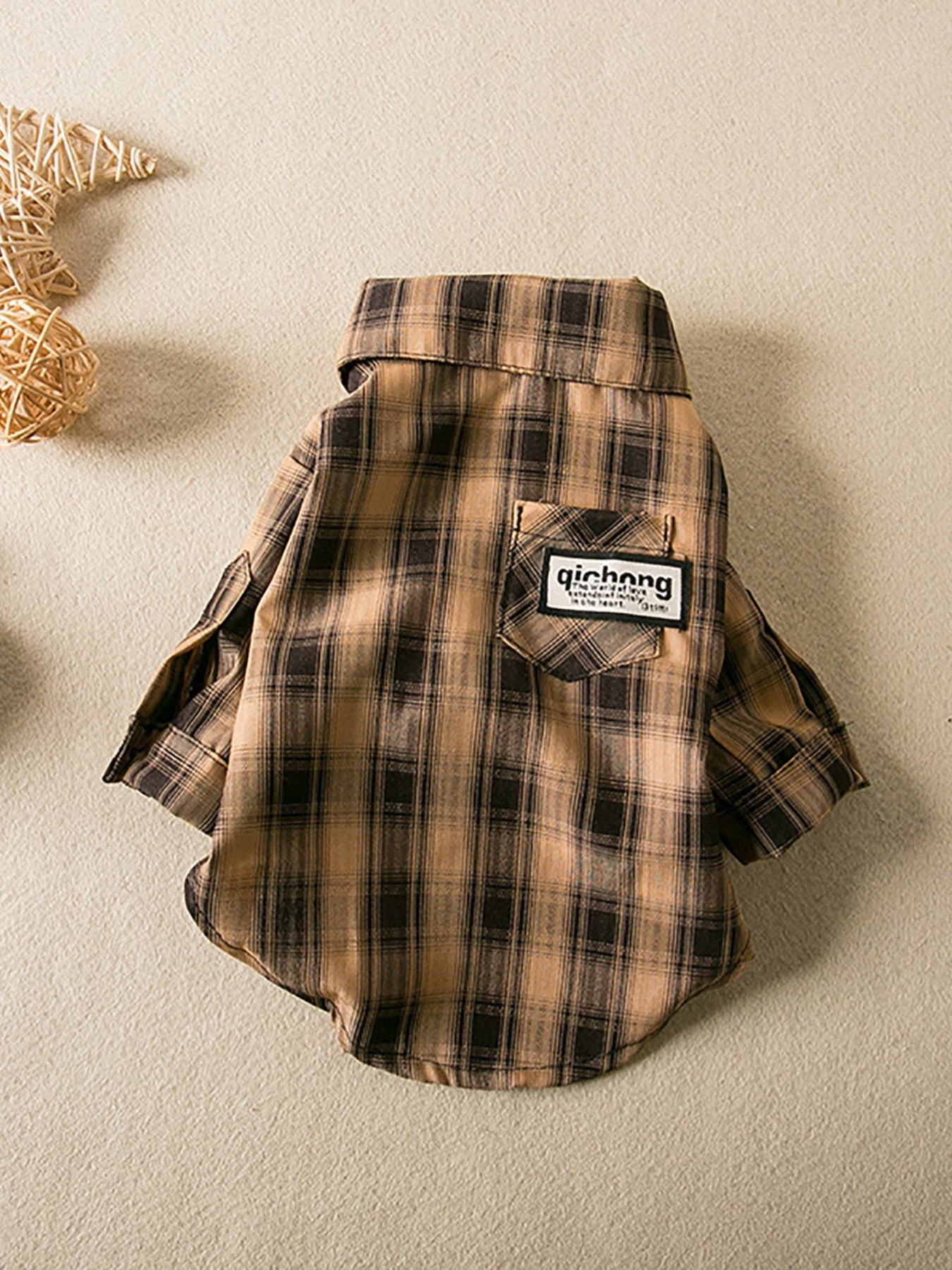 Plaid Button-Down Pet Shirt