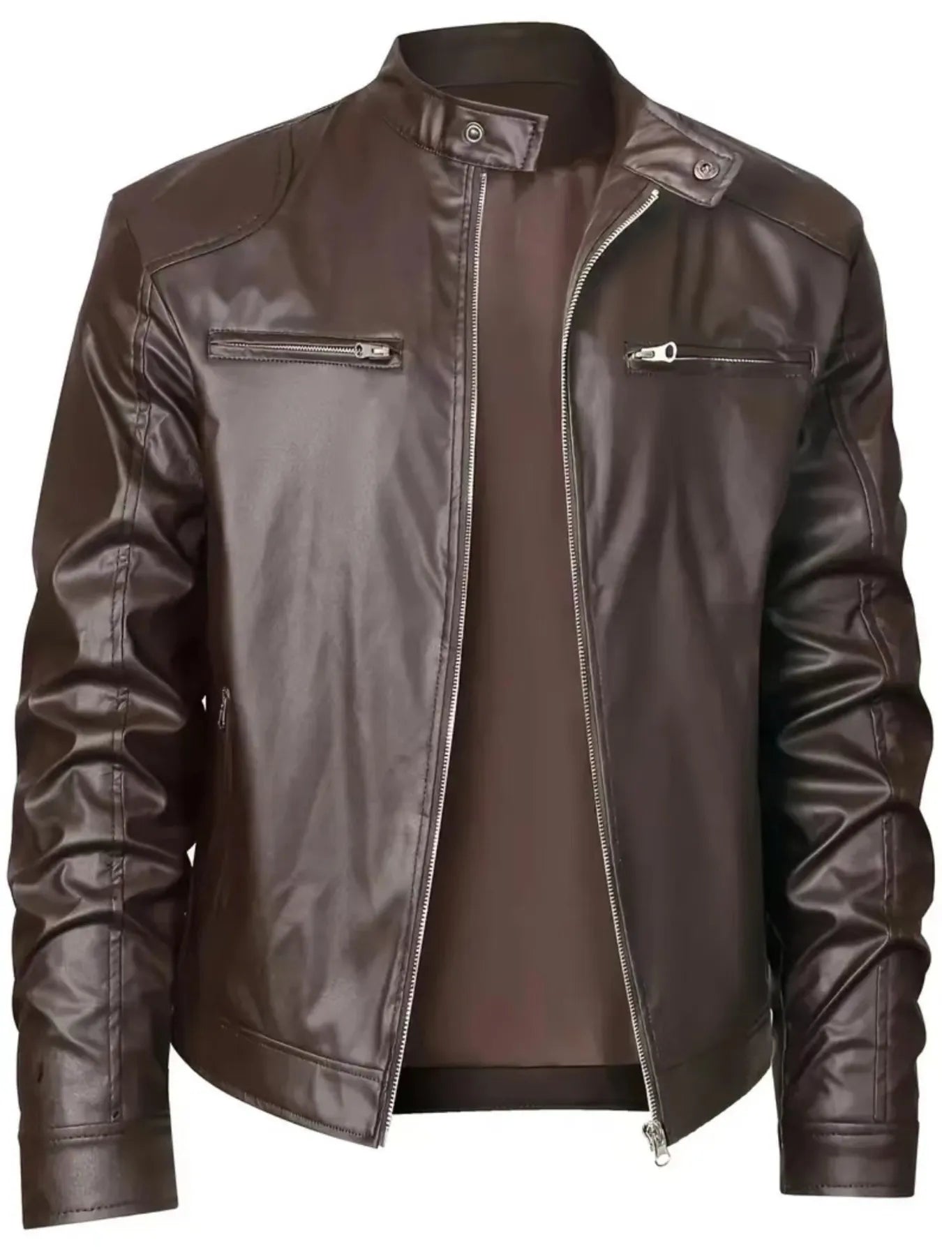 Men's Full Size Zip Up Long Sleeve Jacket Plus Size