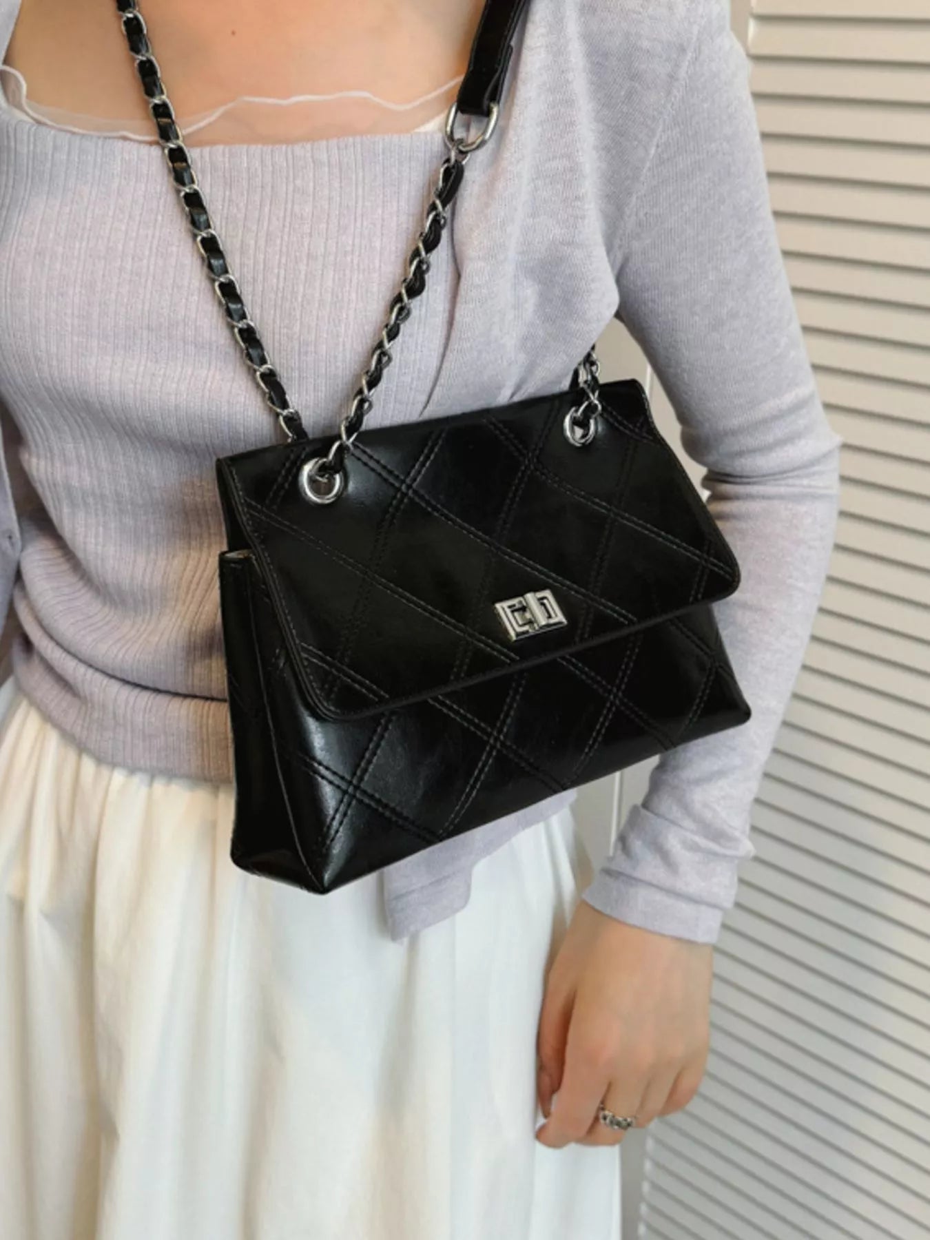 Quilted Chain Shoulder Bag