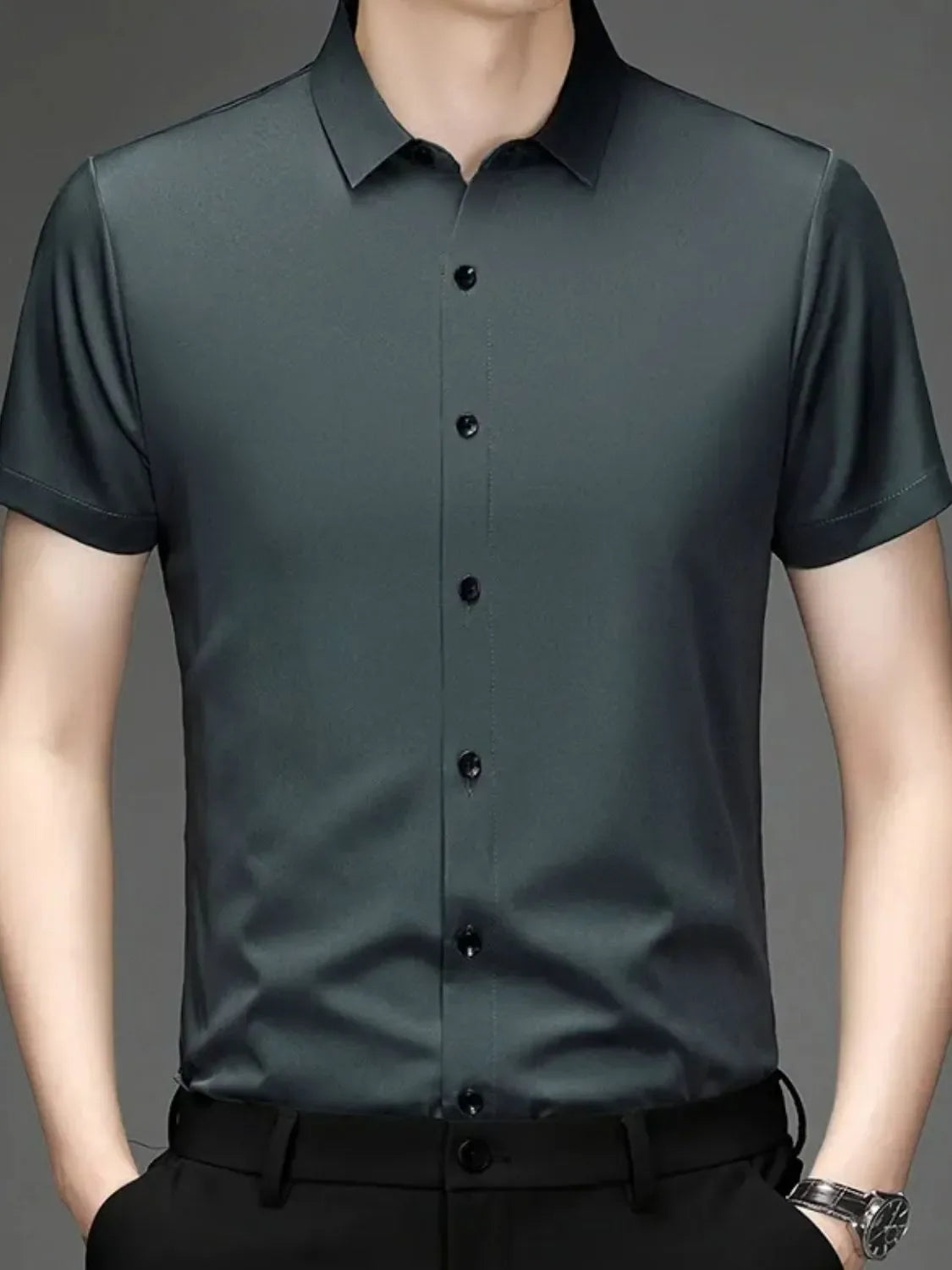 Men's Button Up Short Sleeve Shirt