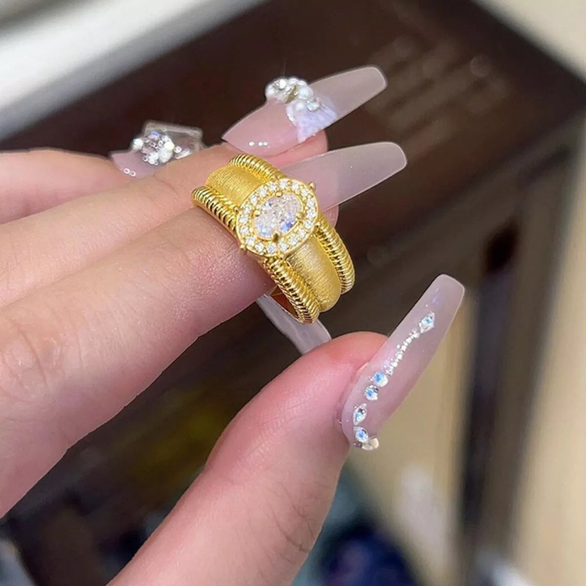 18K Gold-Plated 925 Sterling Silver Ring