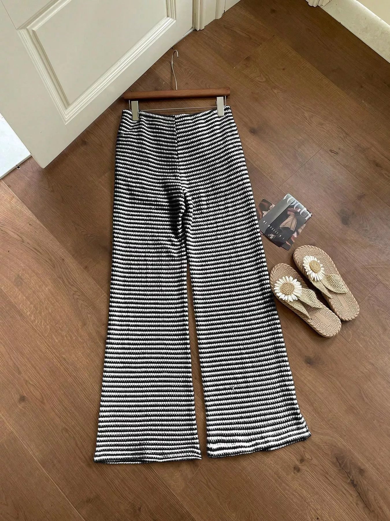 Drawstring Wide Leg Pants