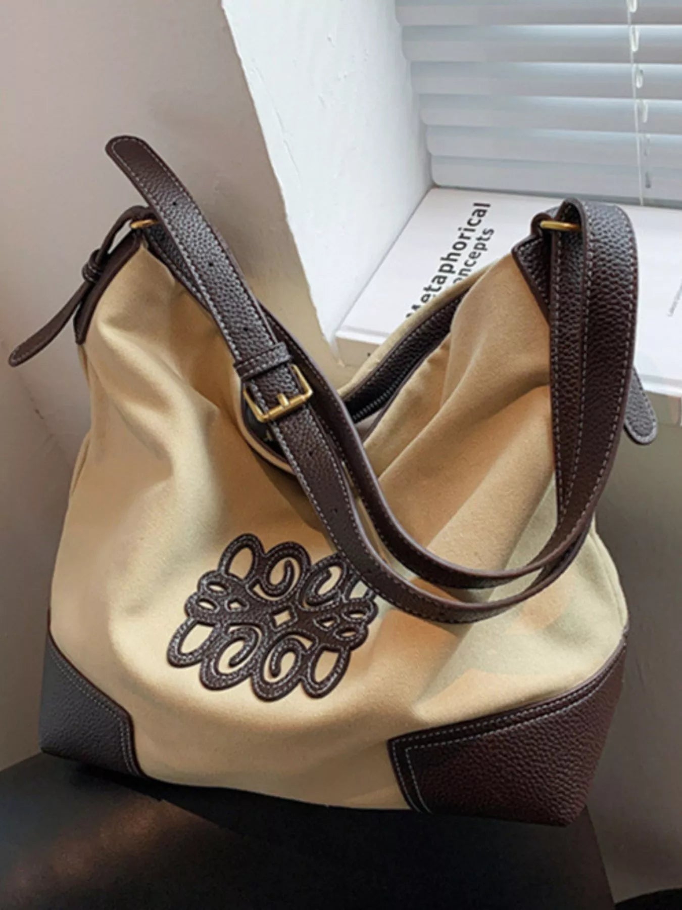 Embroidered Canvas Tote Bag