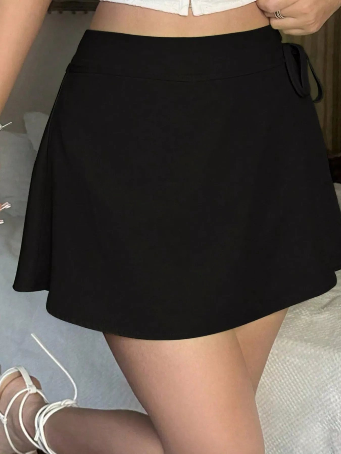 Tie Detail Mini Skort