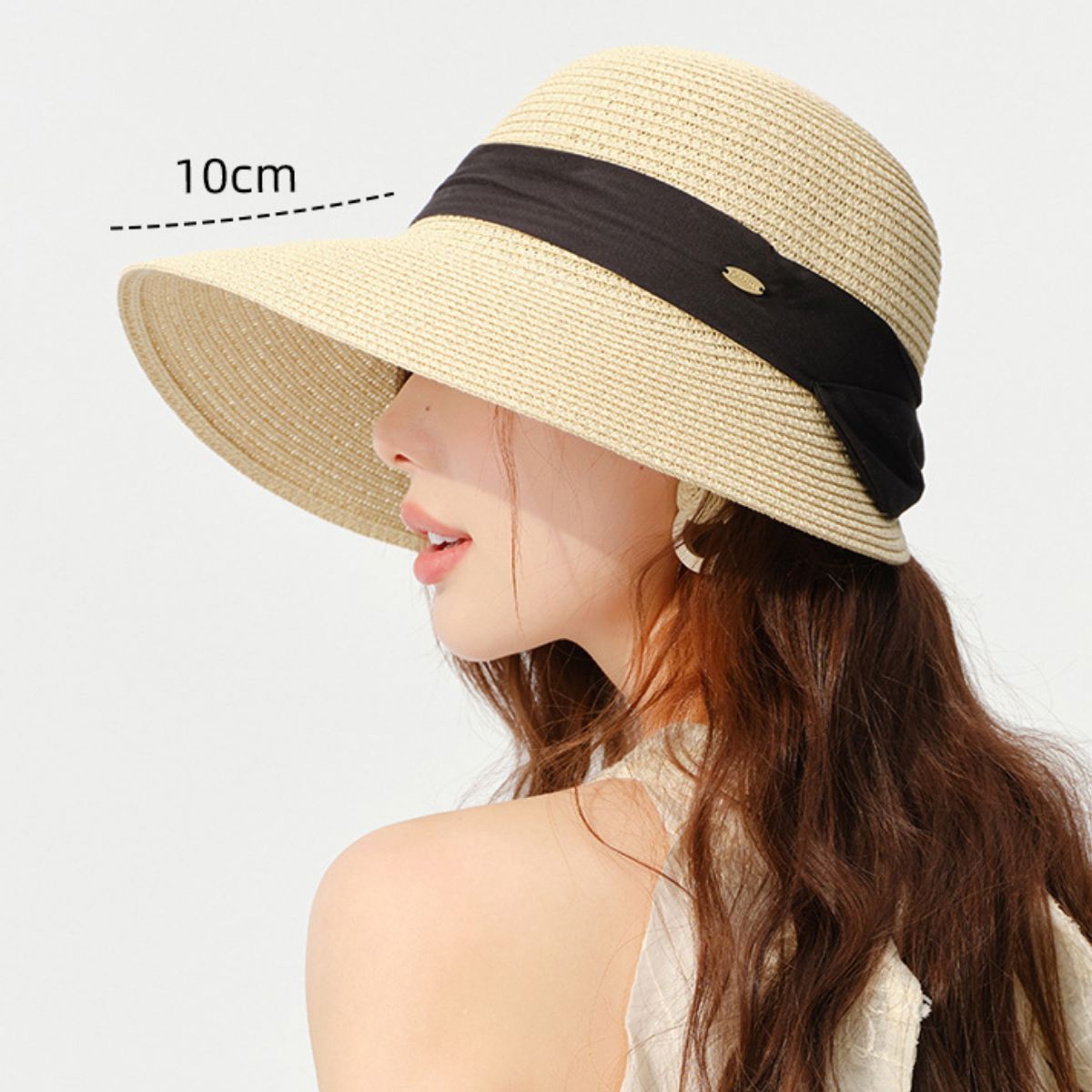 Wide Brim Straw Sun Hat