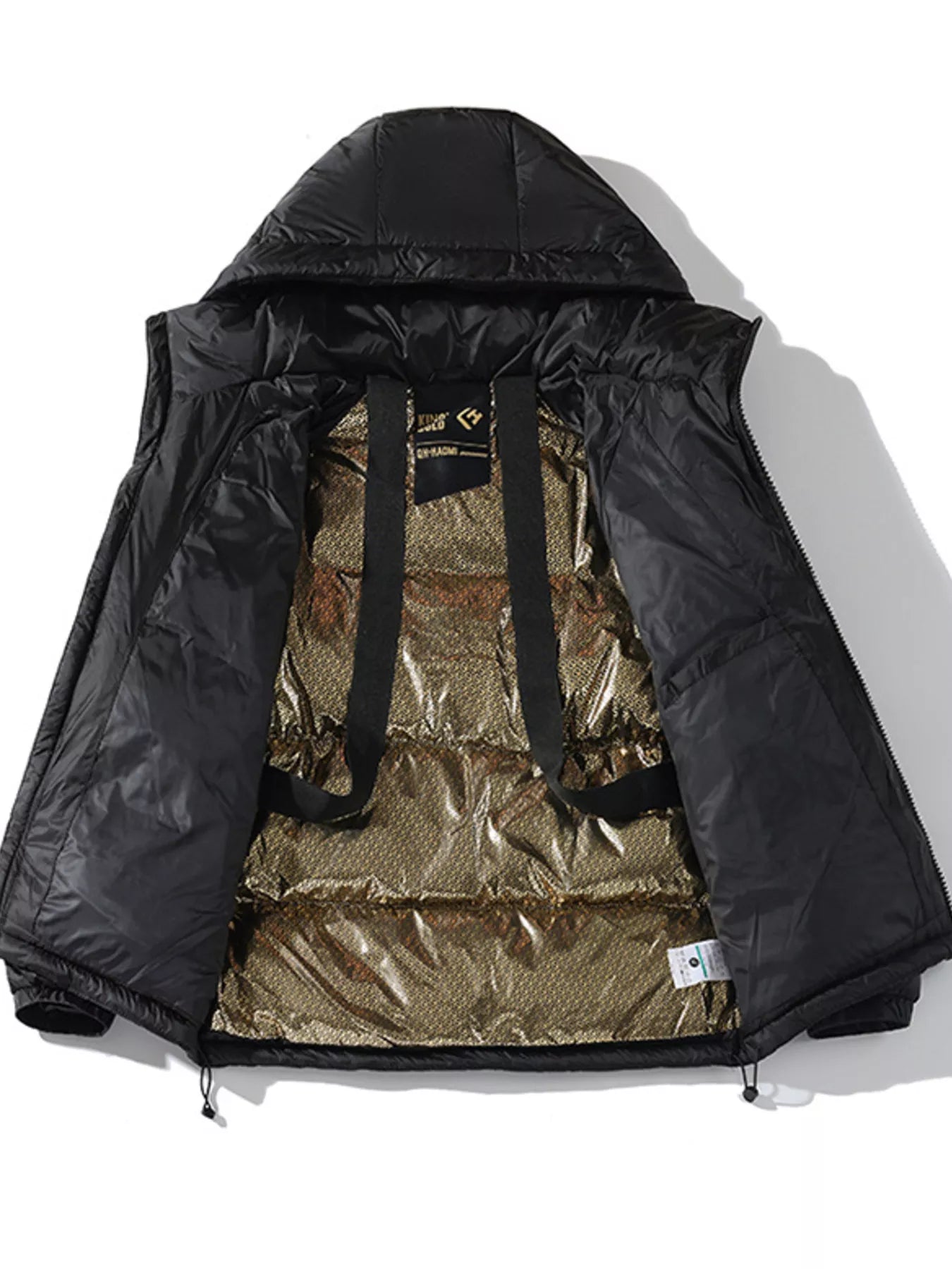 Men's Plus Size Hooded Lightweight Puffer Jacket