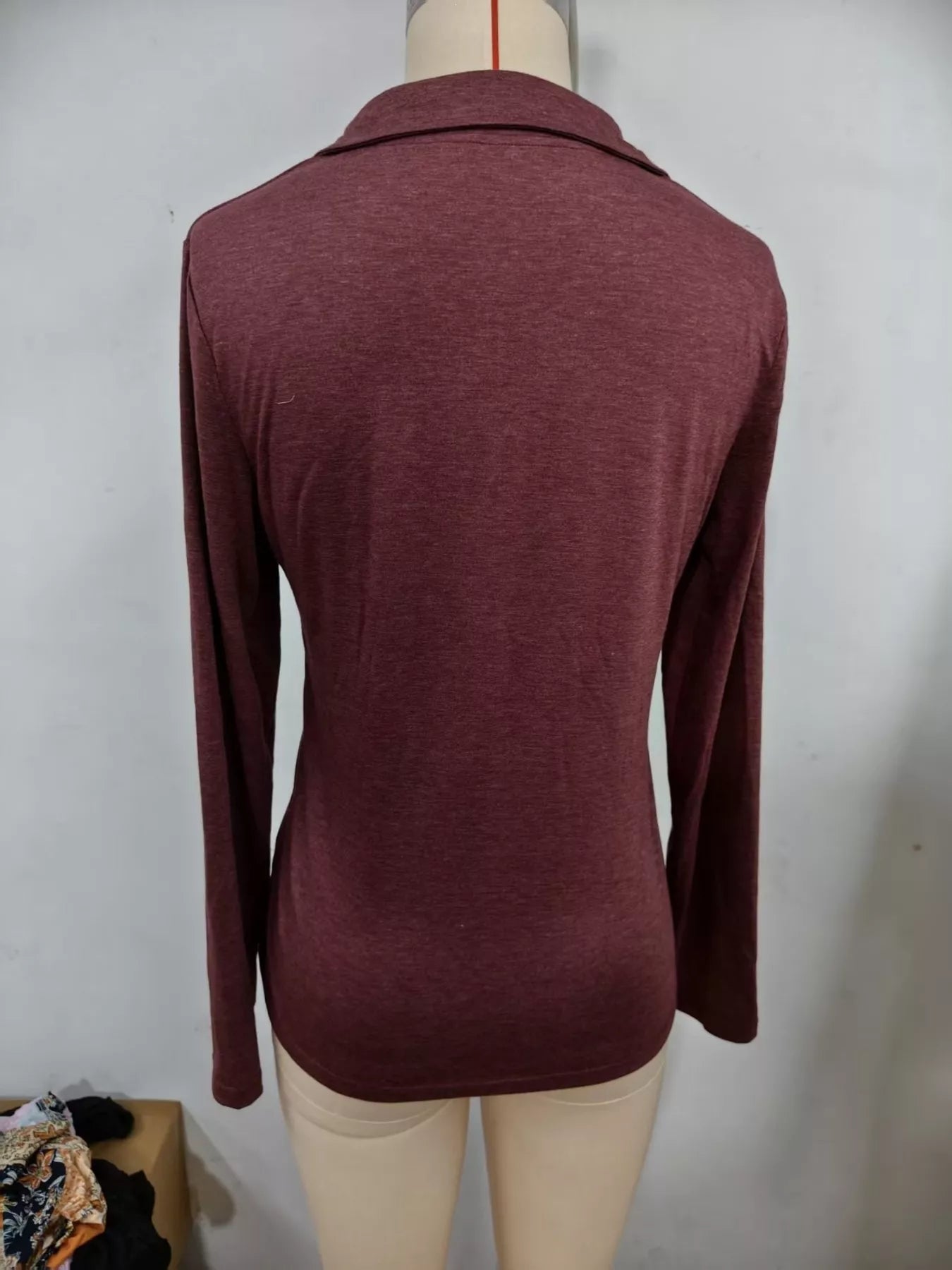 Slim Fit Long Sleeve Quarter-Zip T-Shirt