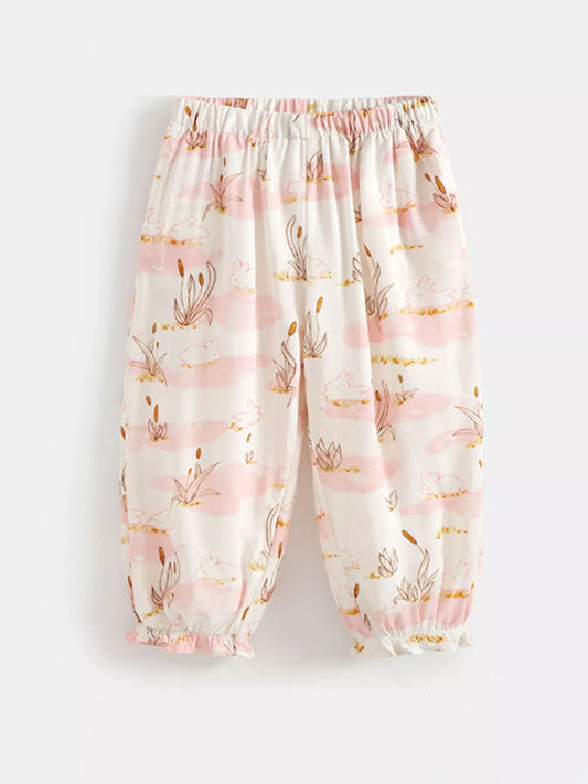 Children's Printed Loose Fit Pants