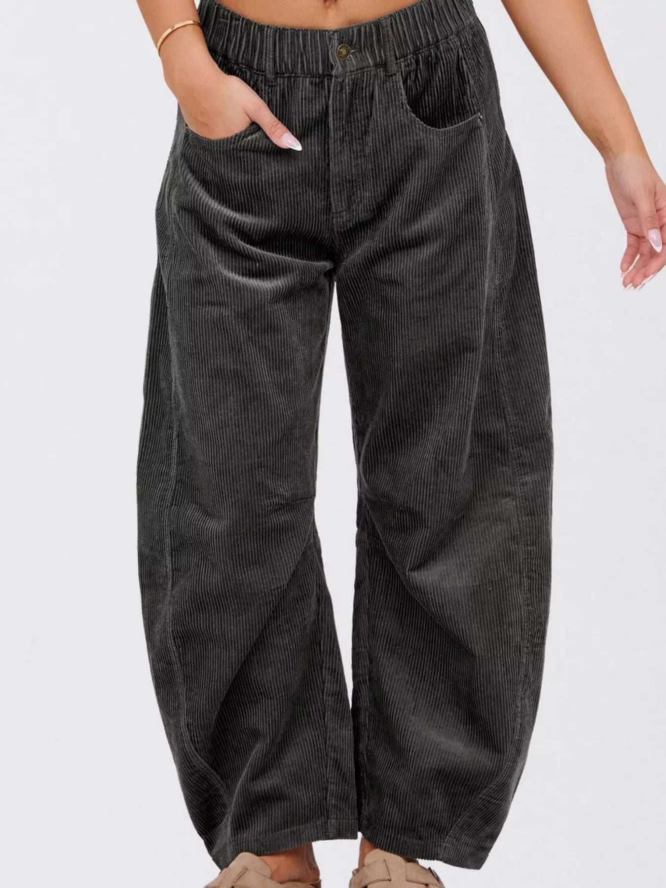 Corduroy Wide Leg Pants