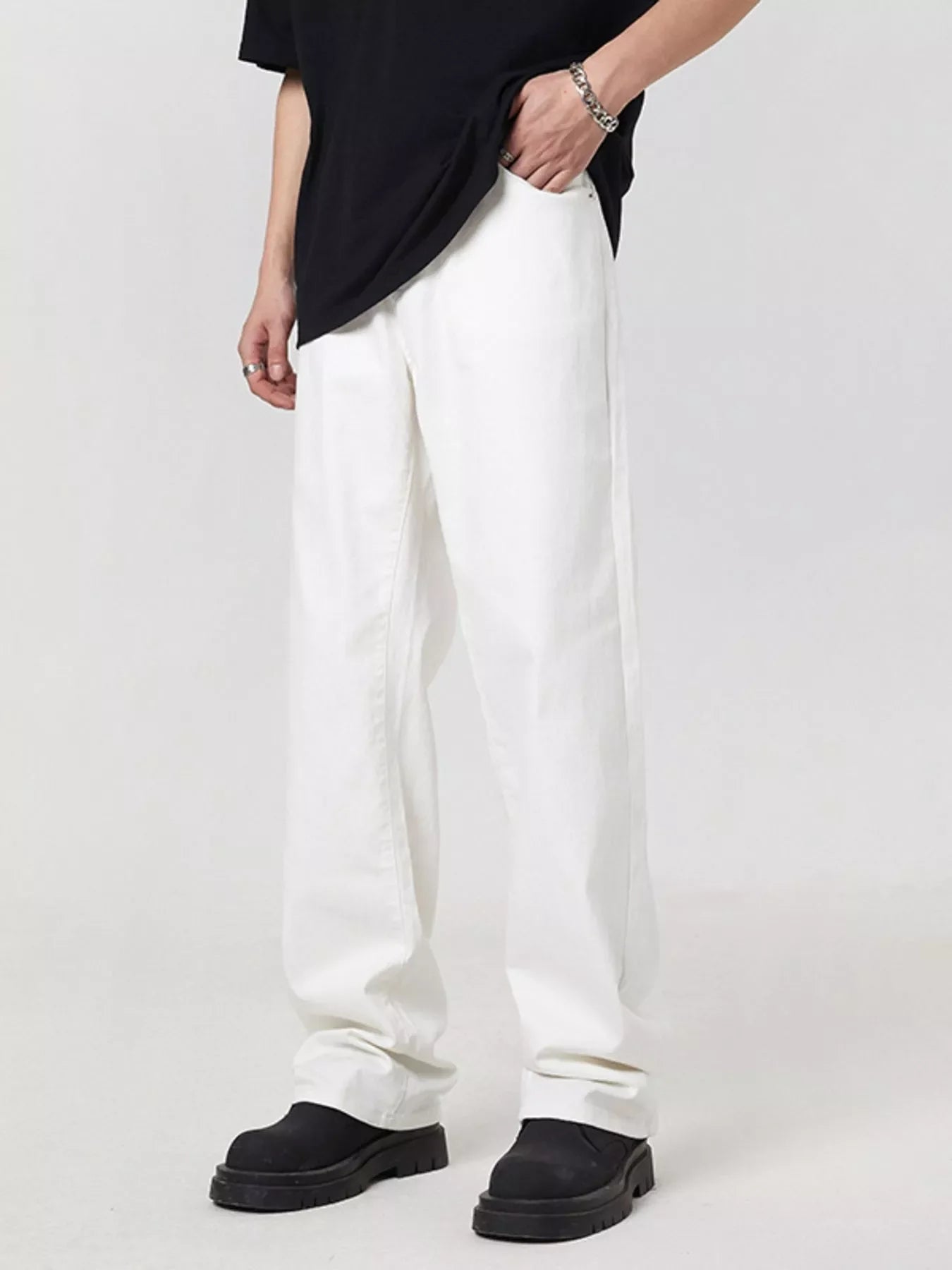 Men's Full Size Wide Leg Jeans Plus Size