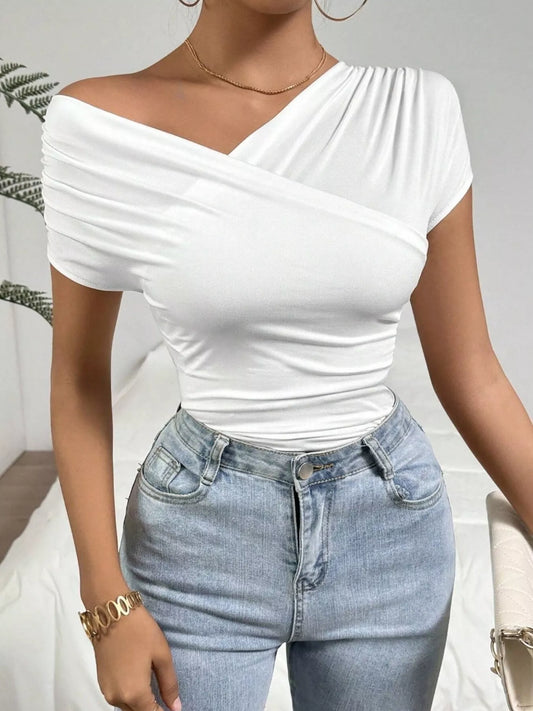 Cross-Wrap Slim Fit Top