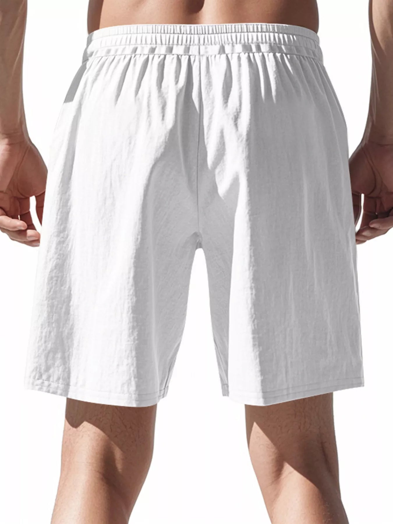 Men's Full Size Casual Drawstring Shorts Plus Size