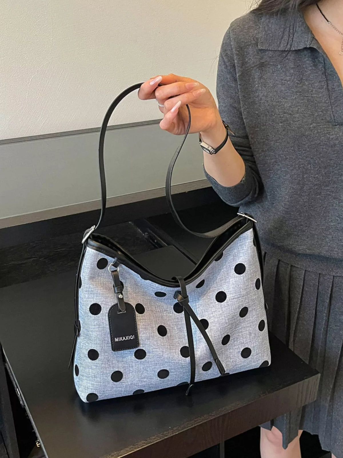 Polka Dot Shoulder Bag