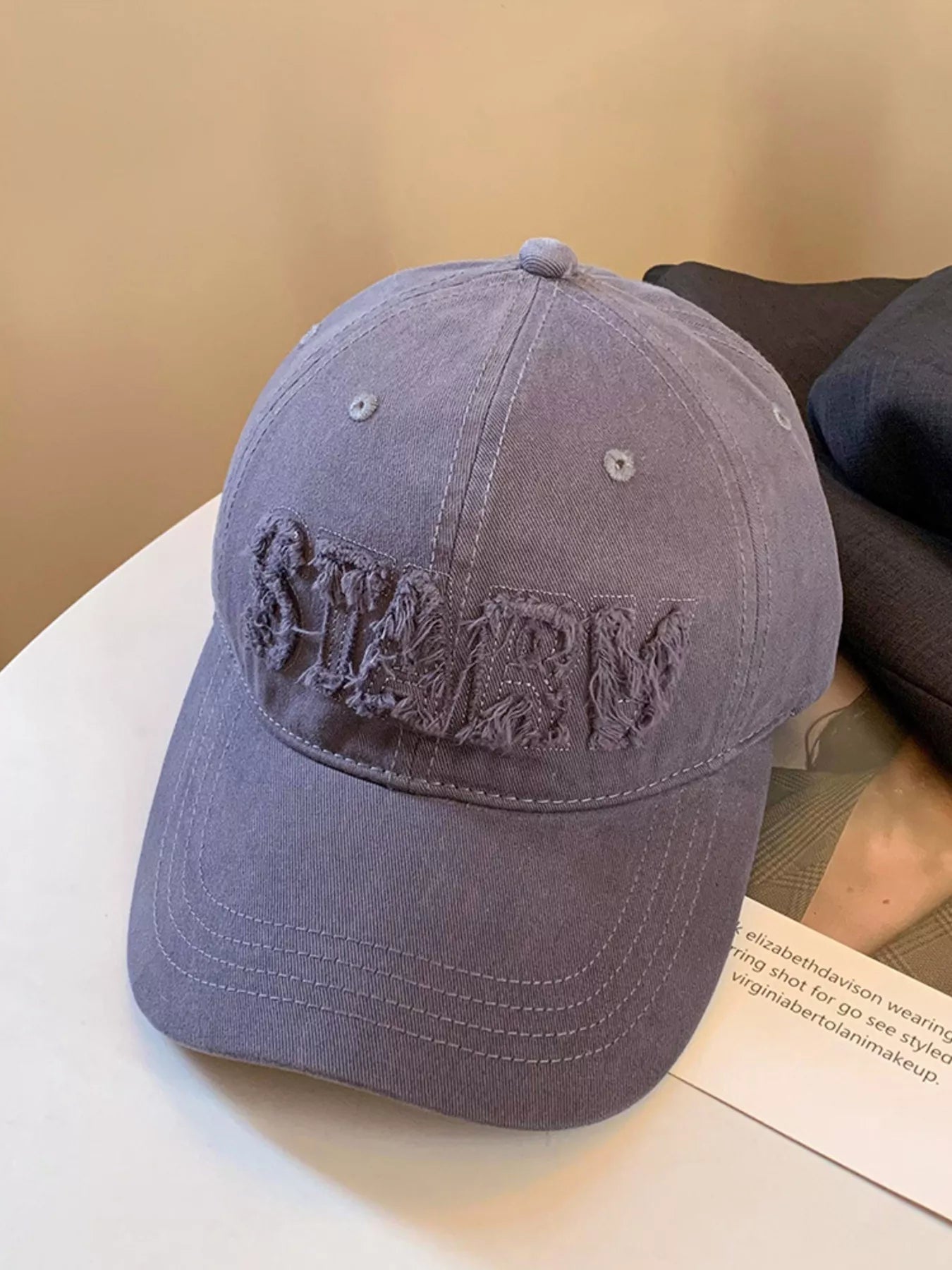 Frayed Letter Baseball Cap