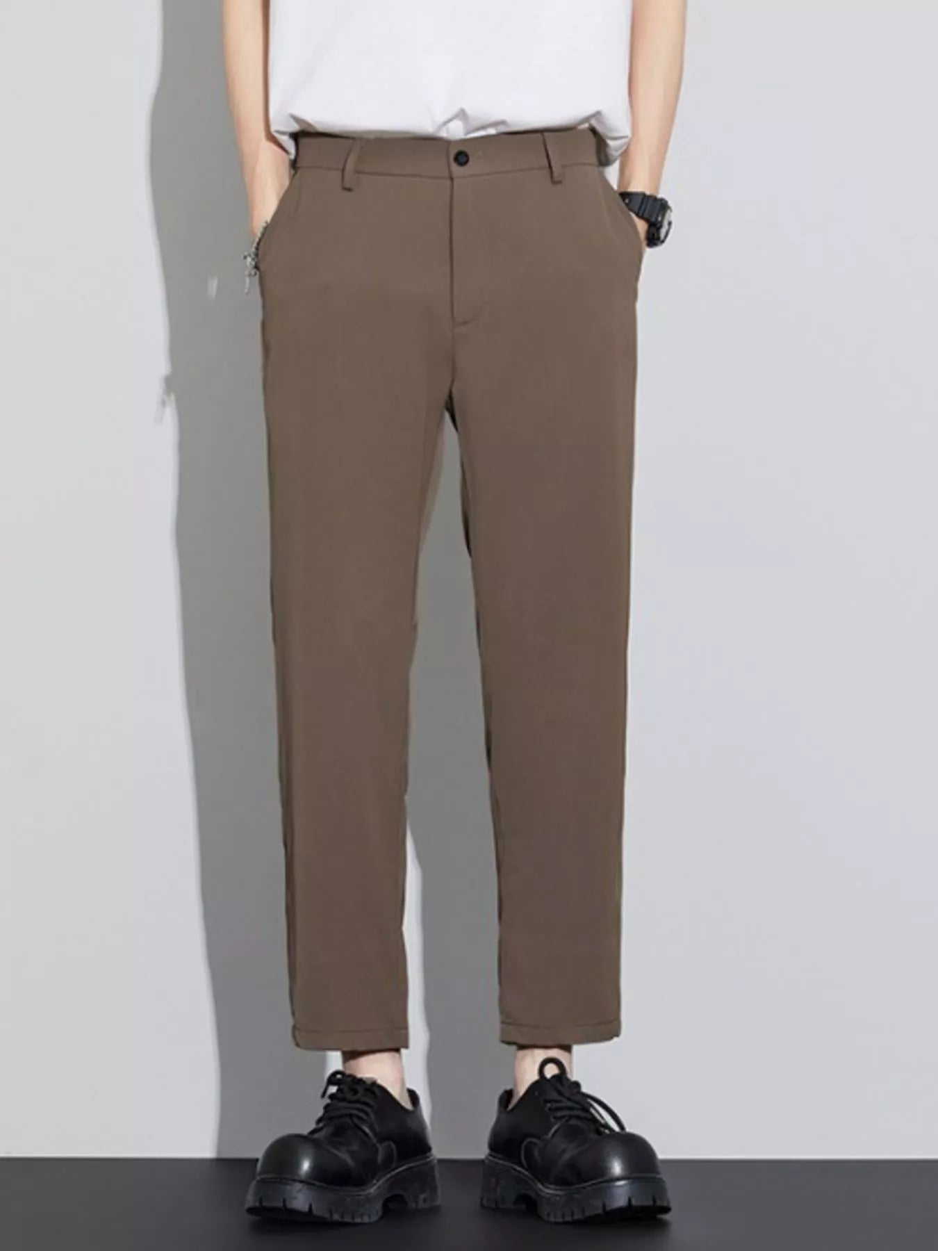 Men's Plus Size Straight Leg Casual Pants