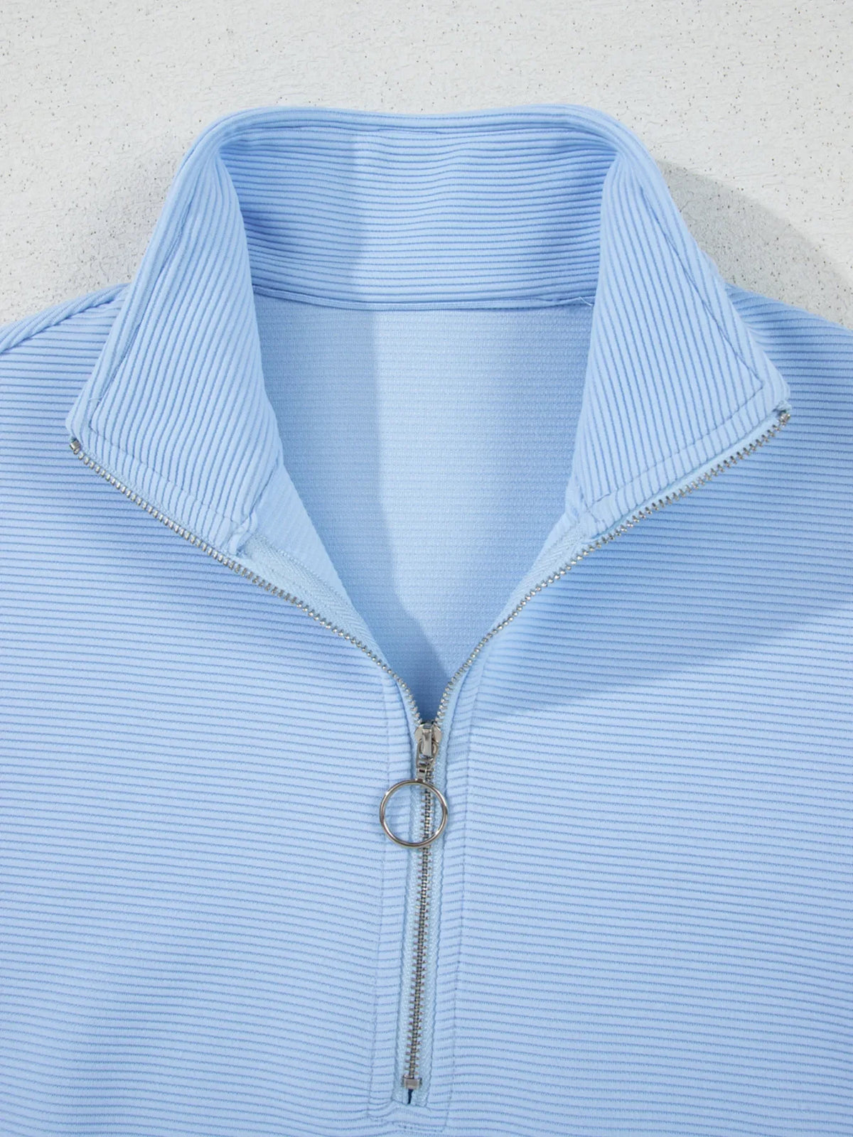 Half Zip Short Sleeve Polo and Shorts Set