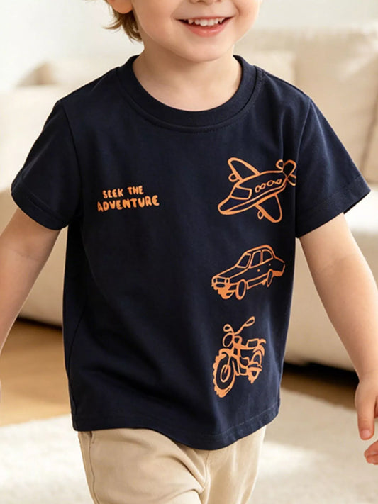 Children's Adventure Transport Graphic T-Shirt