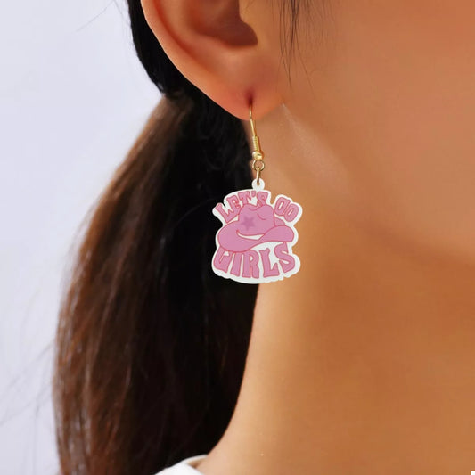 Cowgirl Hat Dangle Earrings