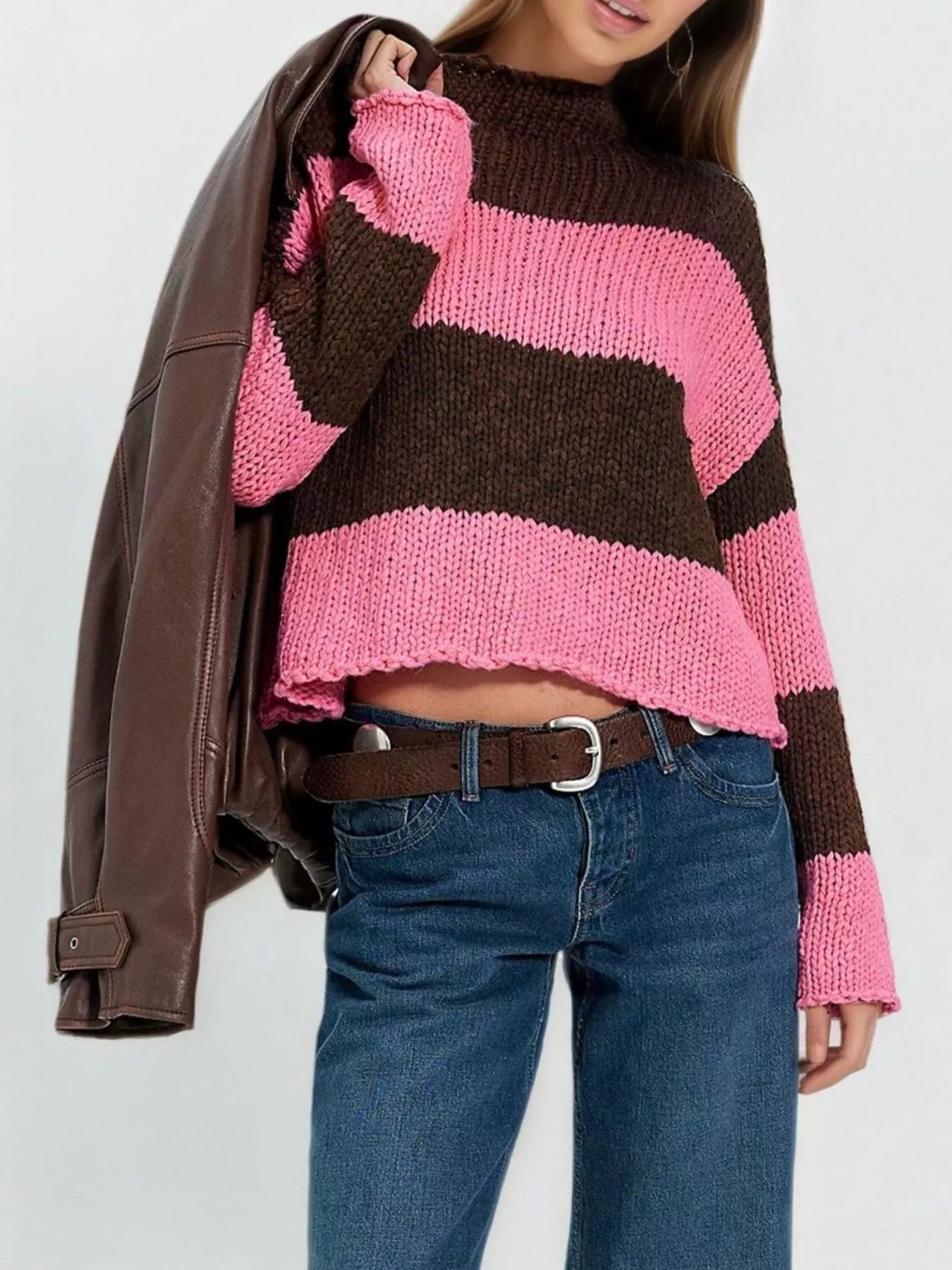 Chunky Knit Striped Sweater