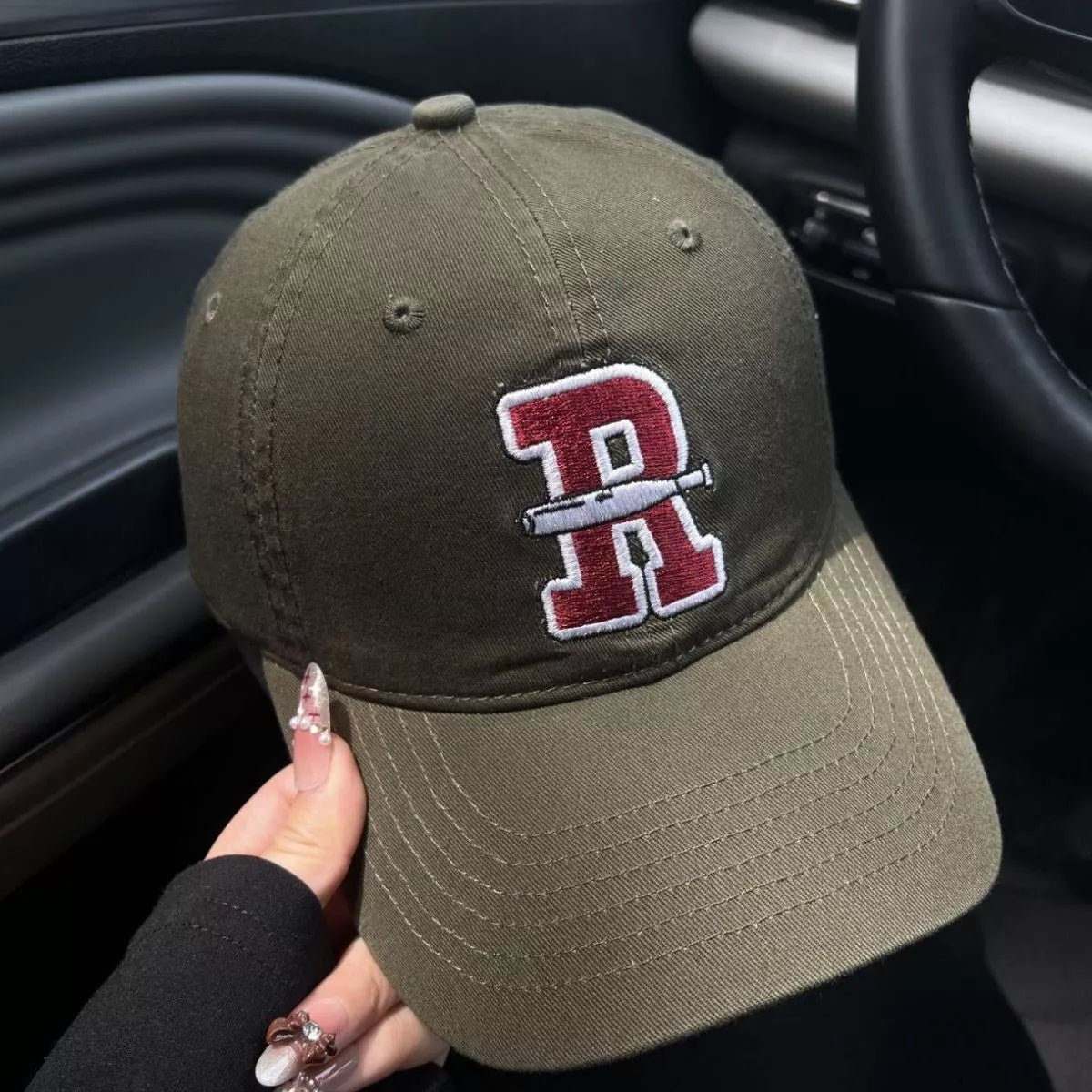 Letter Embroidered Classic Baseball Cap