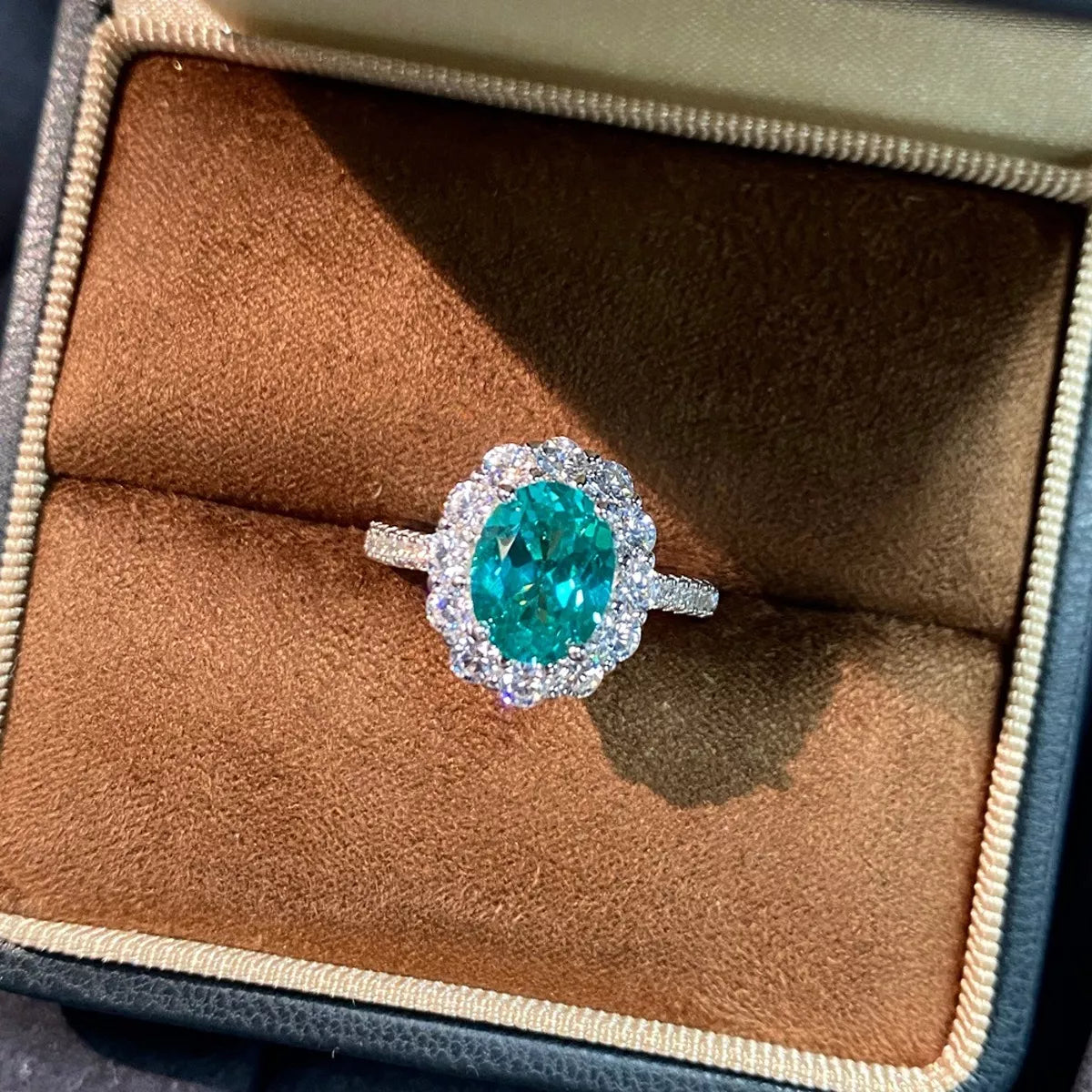 925 Sterling Silver Emerald Ring