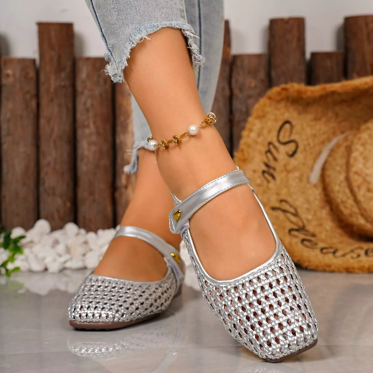 Square Toe Slip-Ons