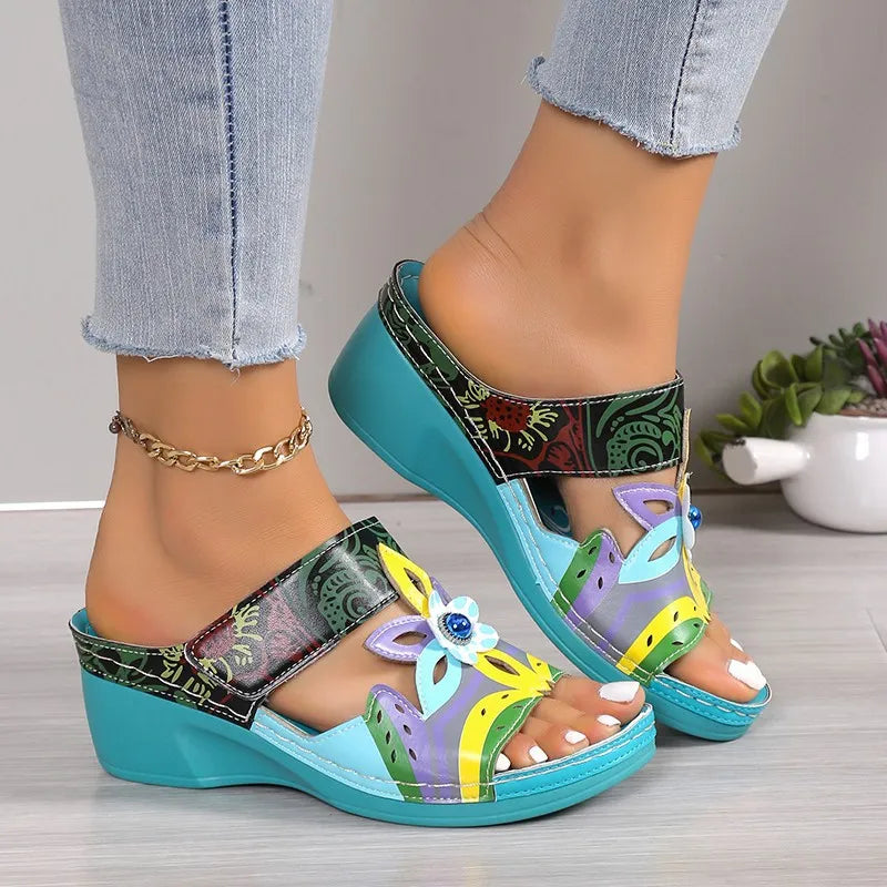 Open Toe Wedge Sandals