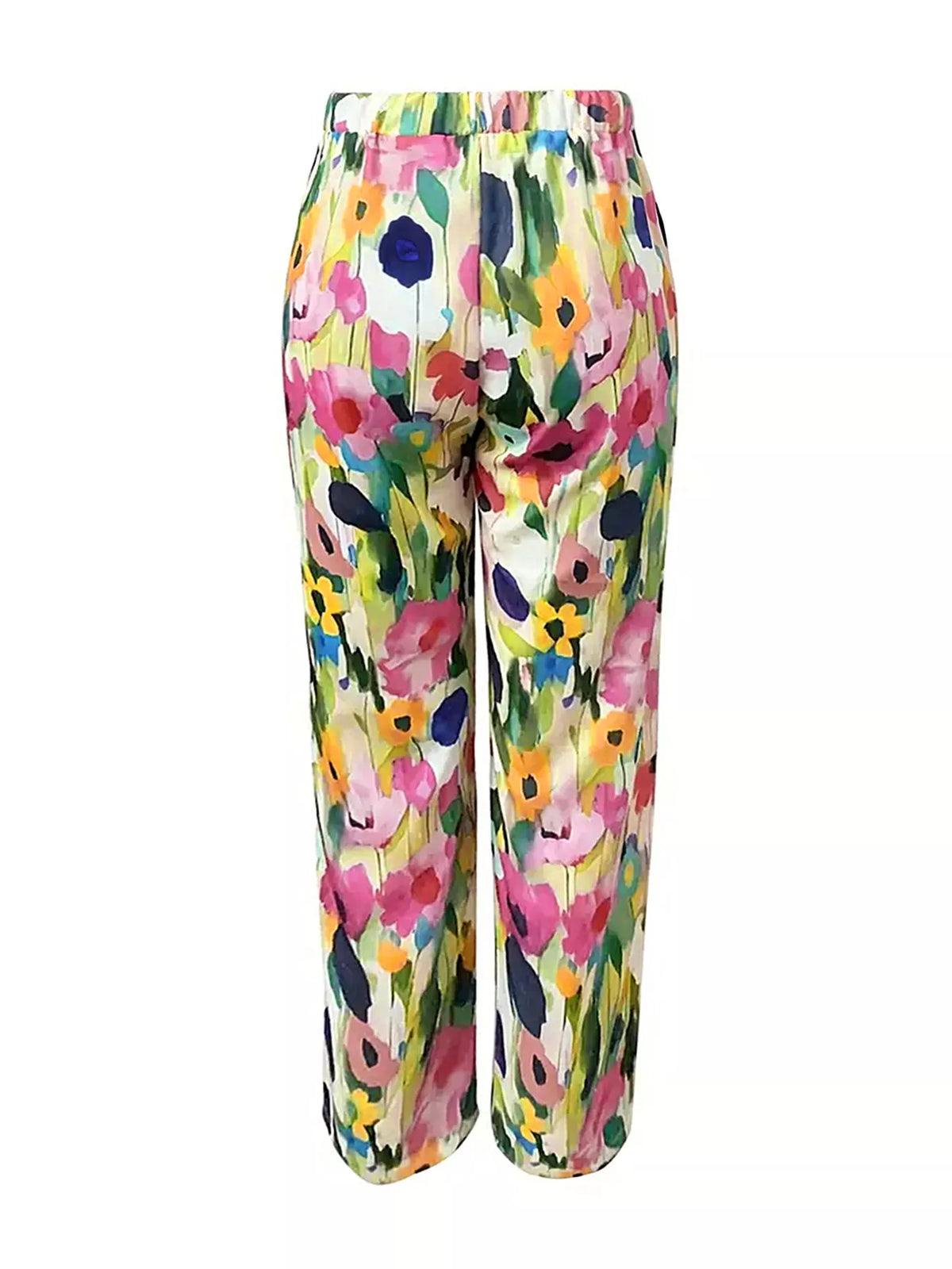 Floral Print Loose Casual Pants