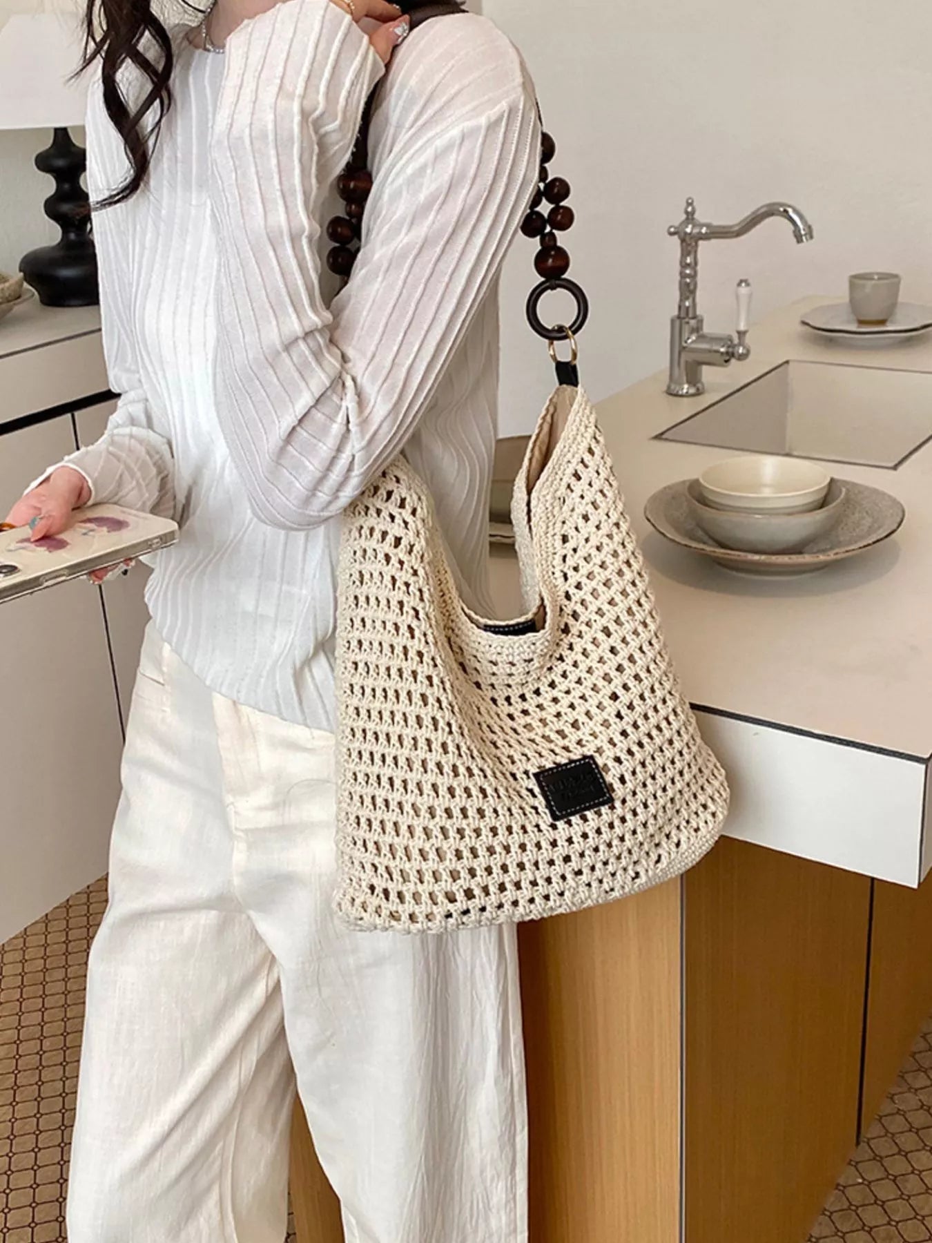 Crochet Knit Shoulder Bag