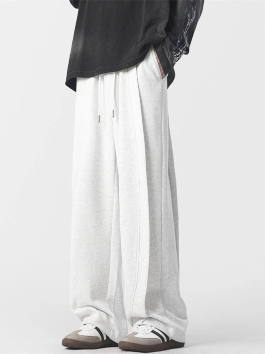 Men's Full Size Drawstring Wide Leg Pants Plus Size