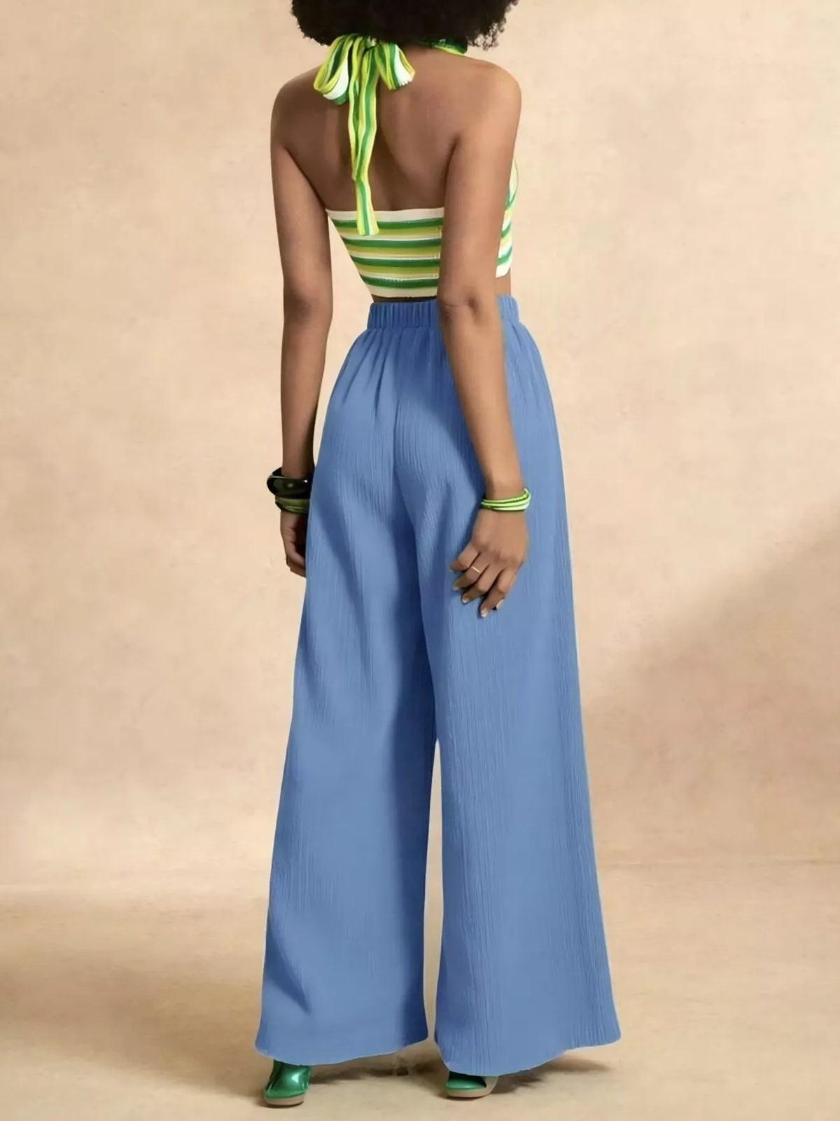 High-Waisted Wide-Leg Pants