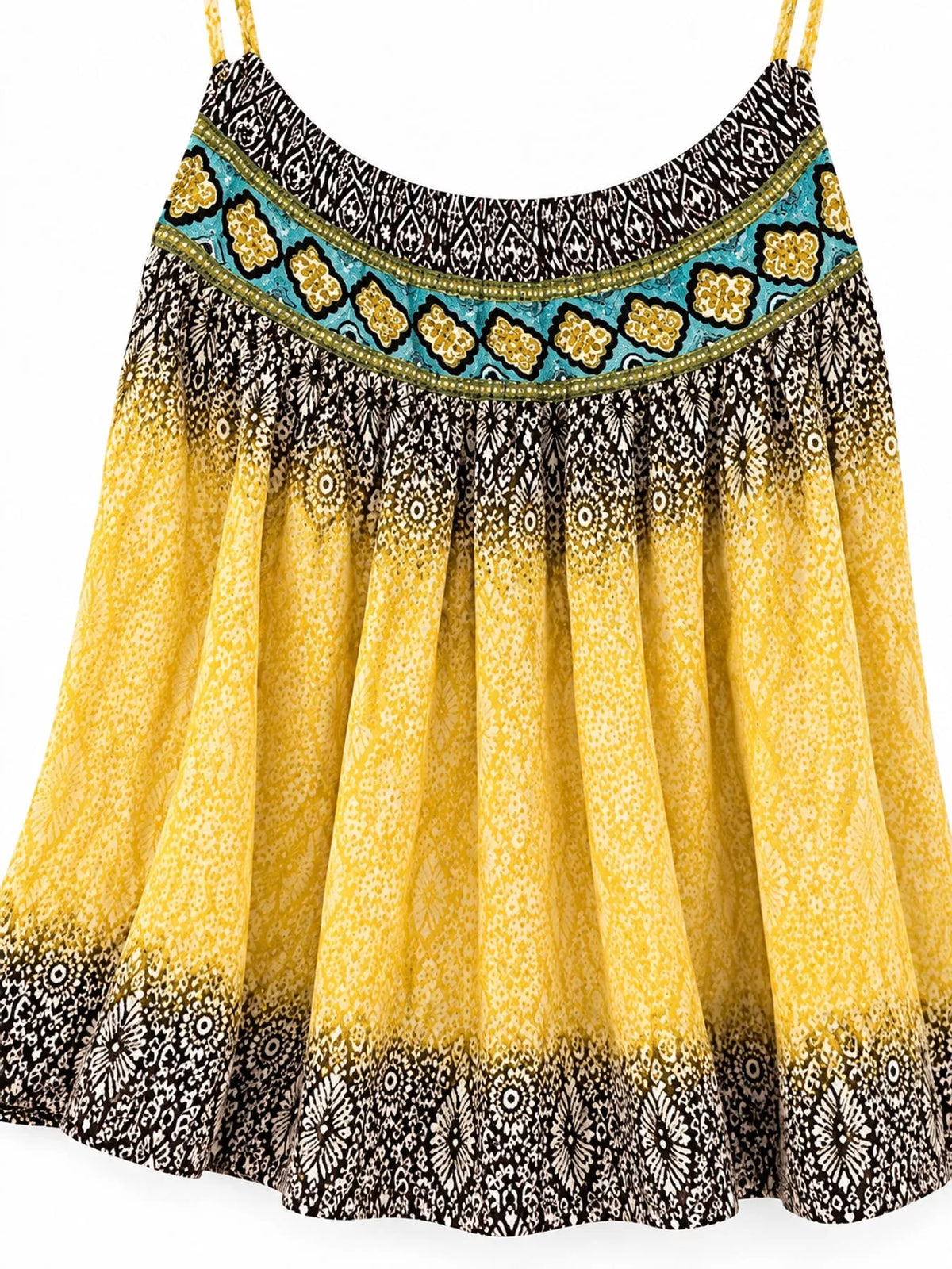 Full Size Printed Scoop Neck Cami Plus Size