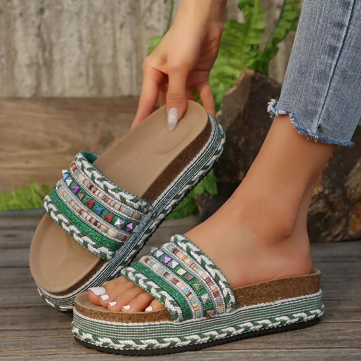 Open Toe Platform Sandals