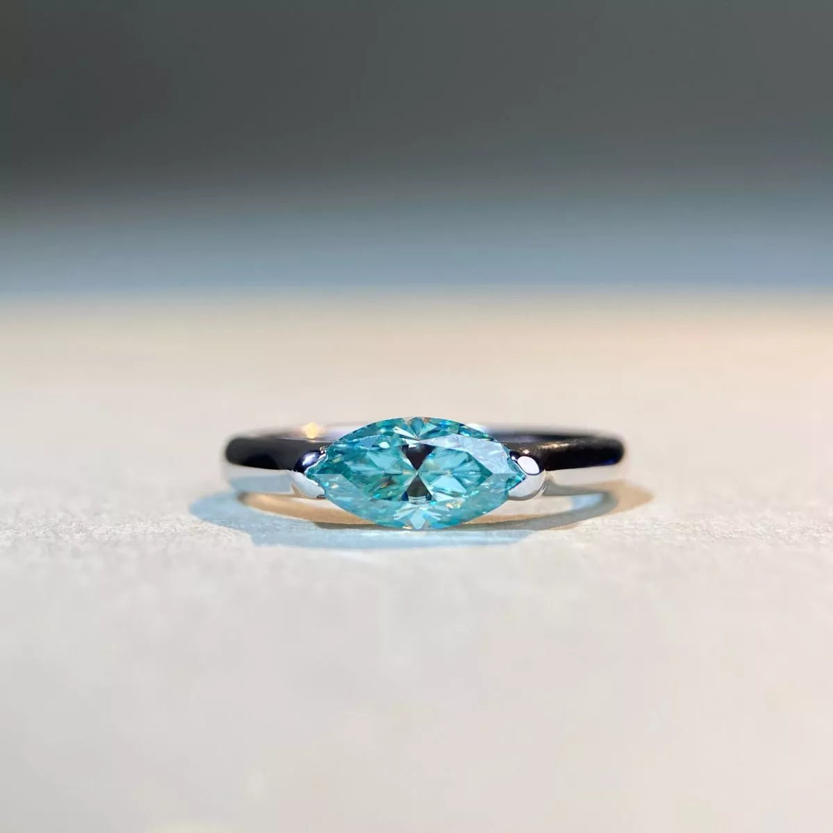 1 Carat Moissanite 925 Sterling Silver Ring