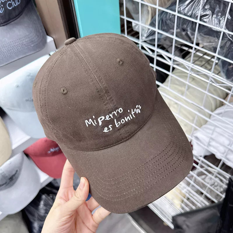 Embroidered Letter Baseball Cap