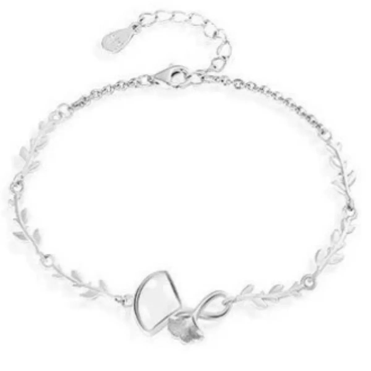 925 Sterling Silver Ginkgo Leaf Bracelet