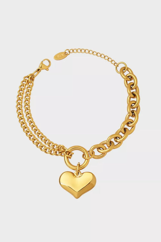 Half Chunky Chain Titanium Steel Bracelet