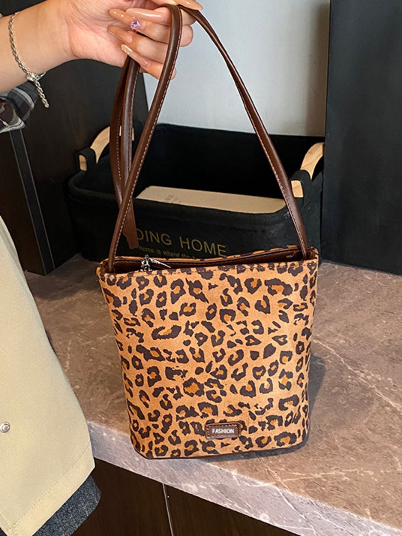 Leopard Print Crossbody Bag